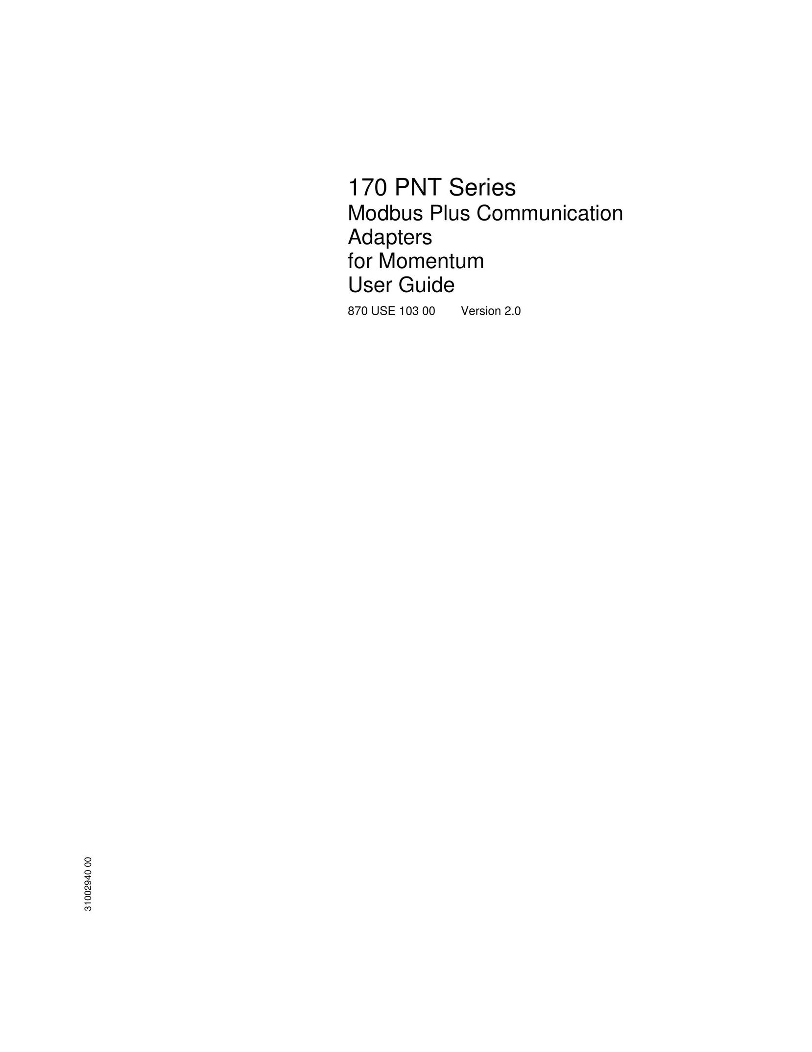 Momentum Sales & Marketing 170 PNT Series Network Card User Manual