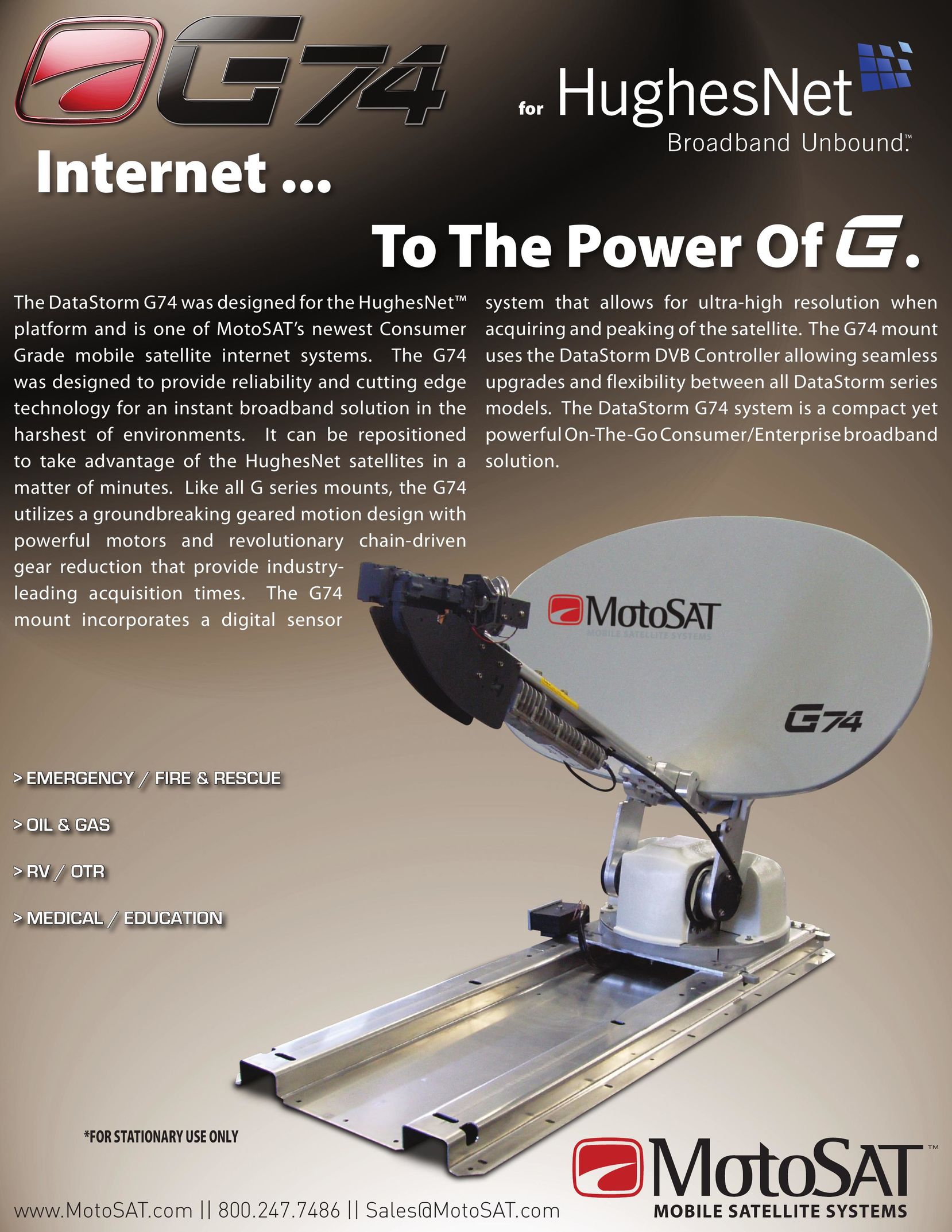 MotoSAT G74 Network Card User Manual