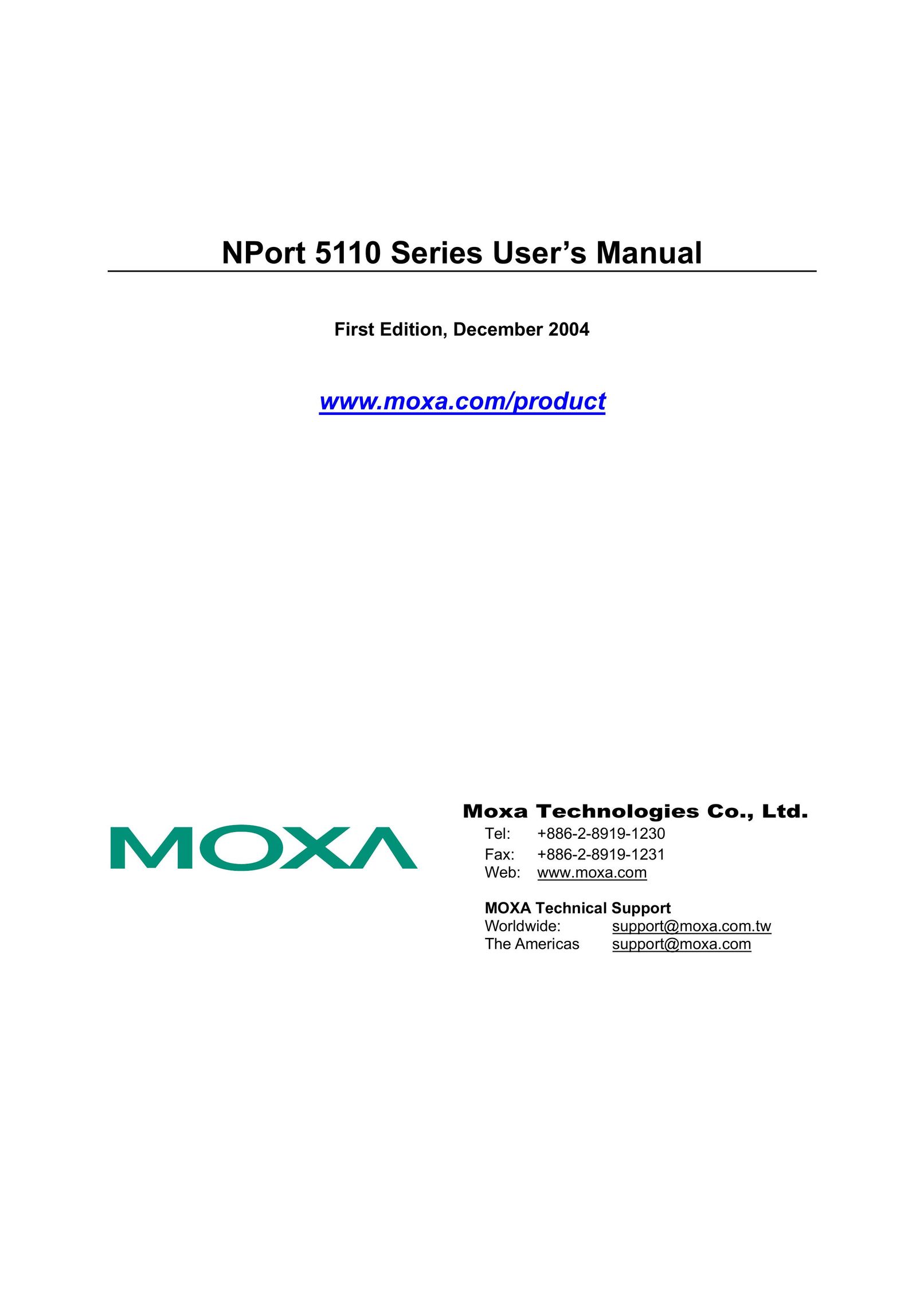Moxa Technologies 5110 Series Network Card User Manual