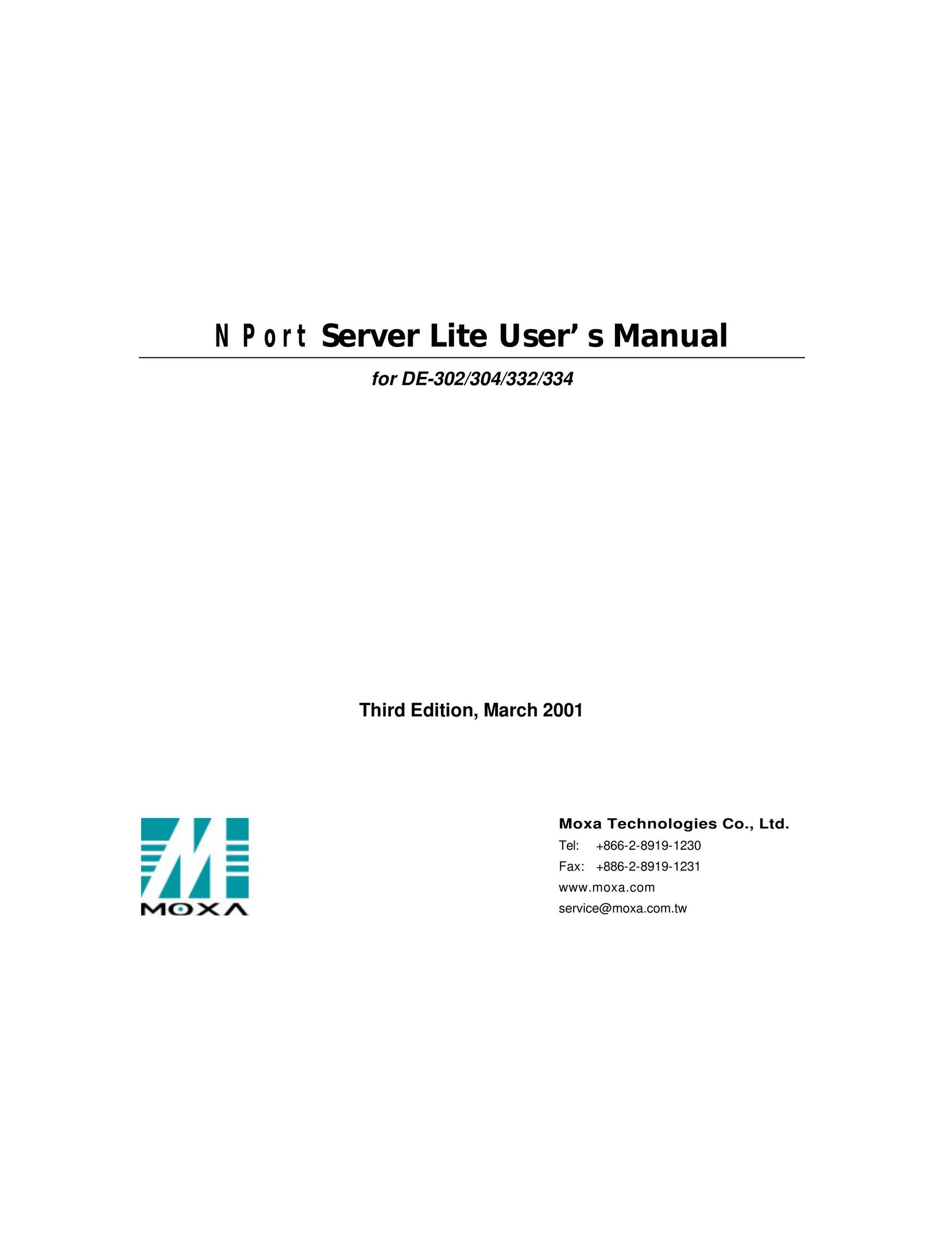 Moxa Technologies DE-302 Network Card User Manual