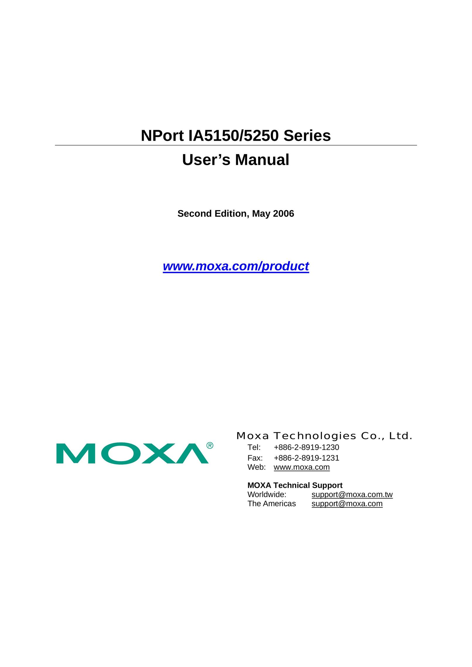 Moxa Technologies IA5150 Network Card User Manual