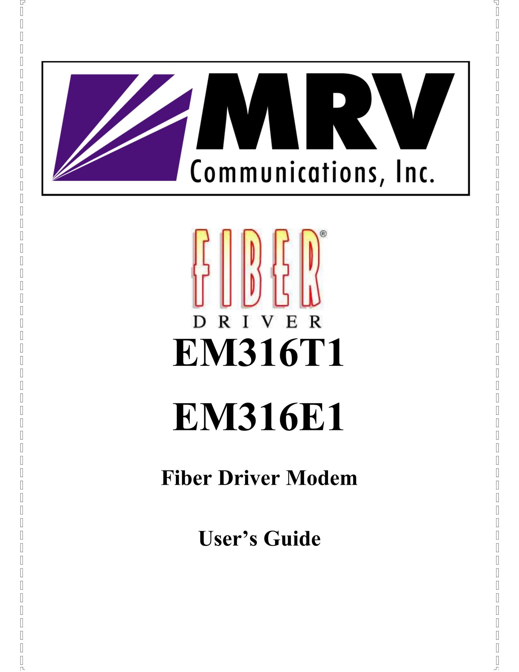 MRV Communications EM316E1 Network Card User Manual