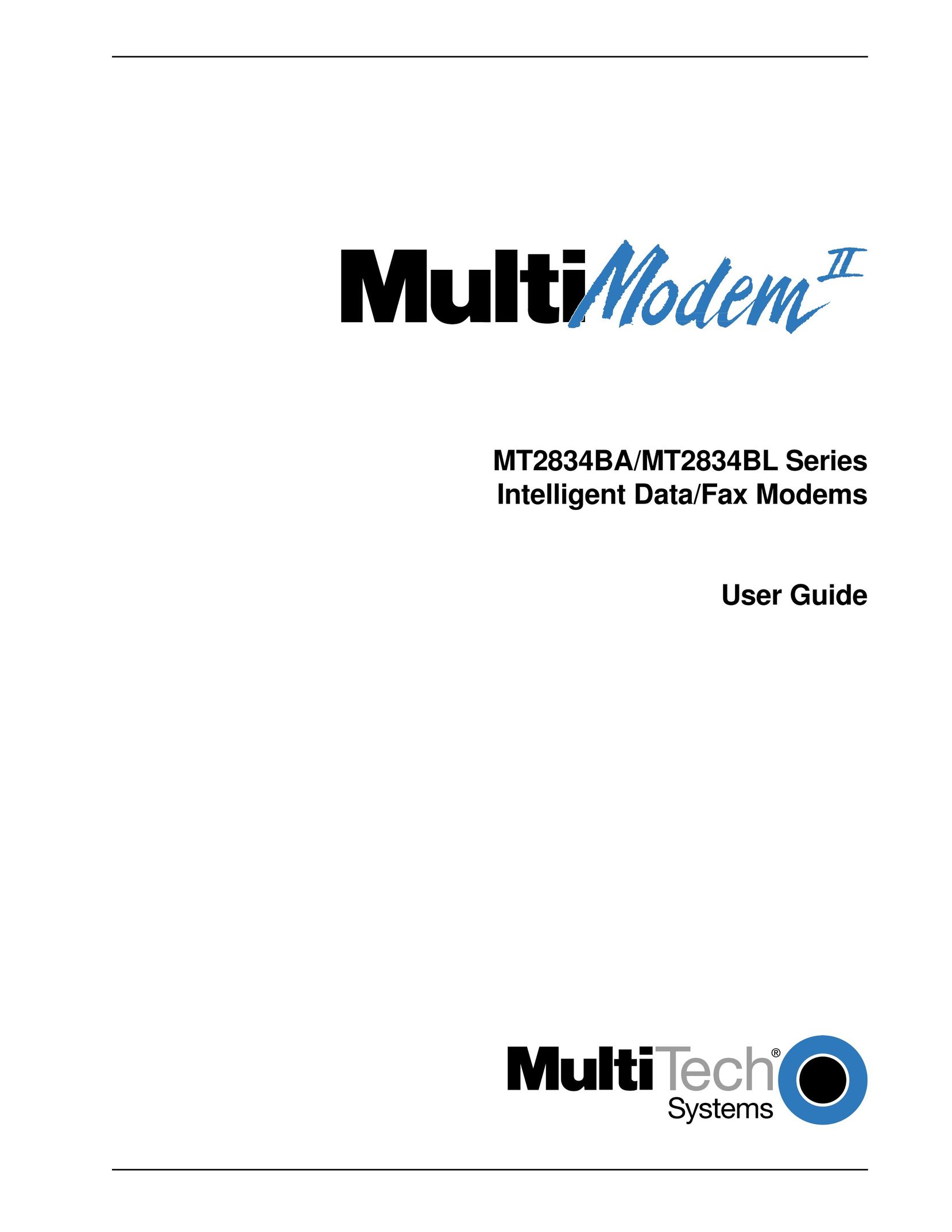 Multi-Tech Systems MT2834BL Network Card User Manual