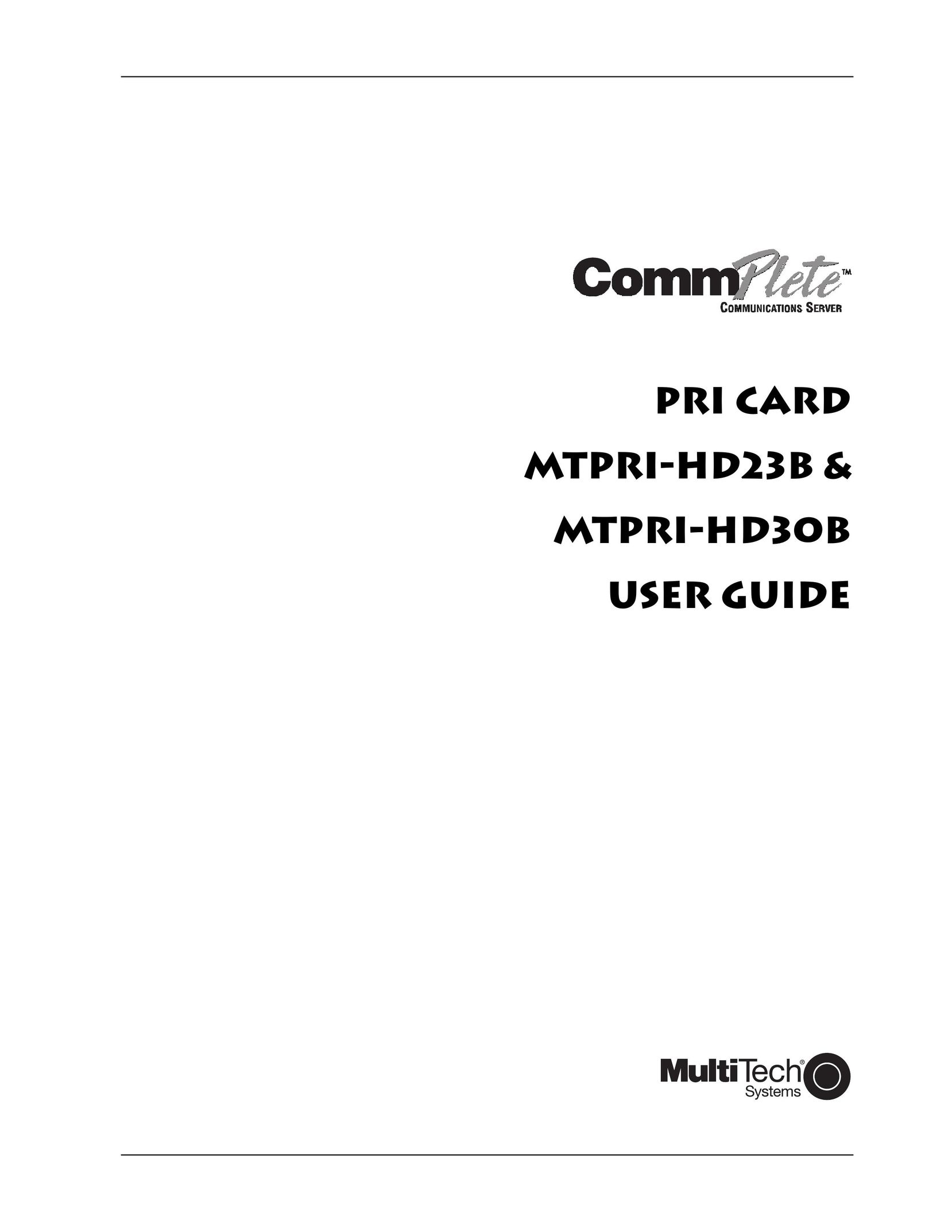 Multitech MTPRI-HD30B Network Card User Manual