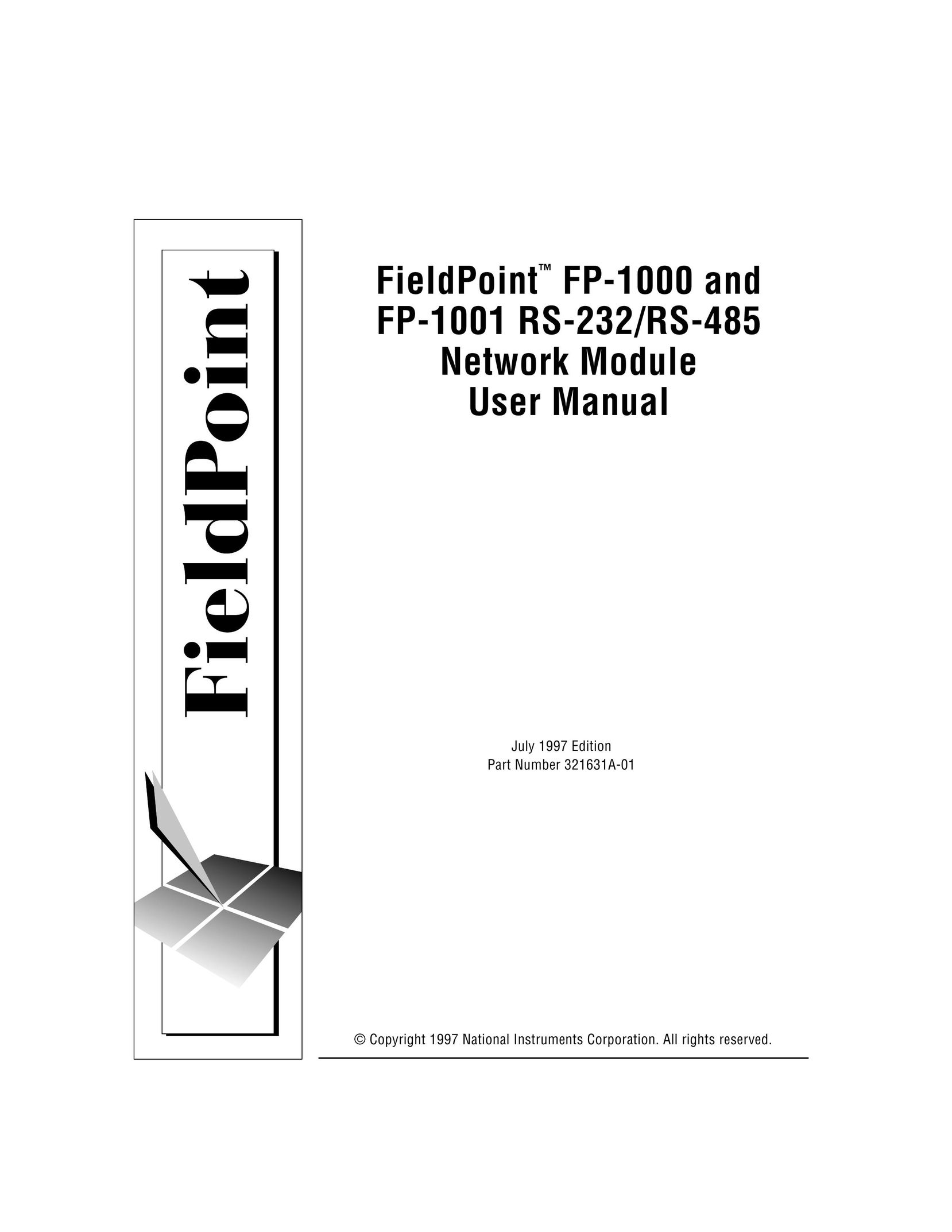 National Instruments FP-1001 Network Card User Manual