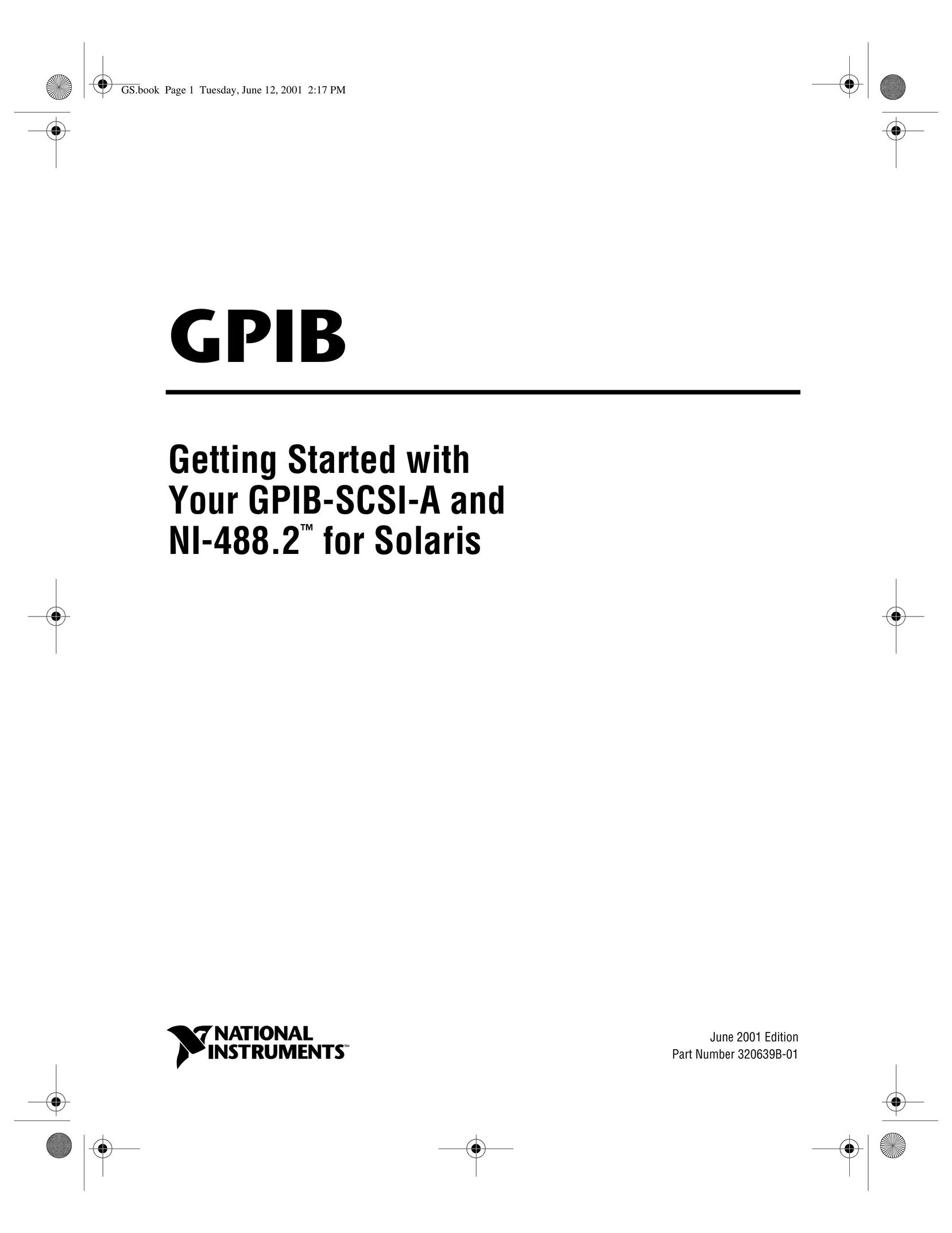 National Instruments GPIB-SCSI-A Network Card User Manual