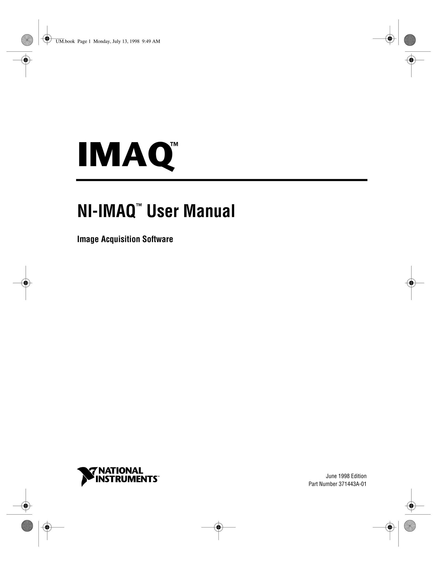 National Instruments Image Acquisition Software Network Card User Manual