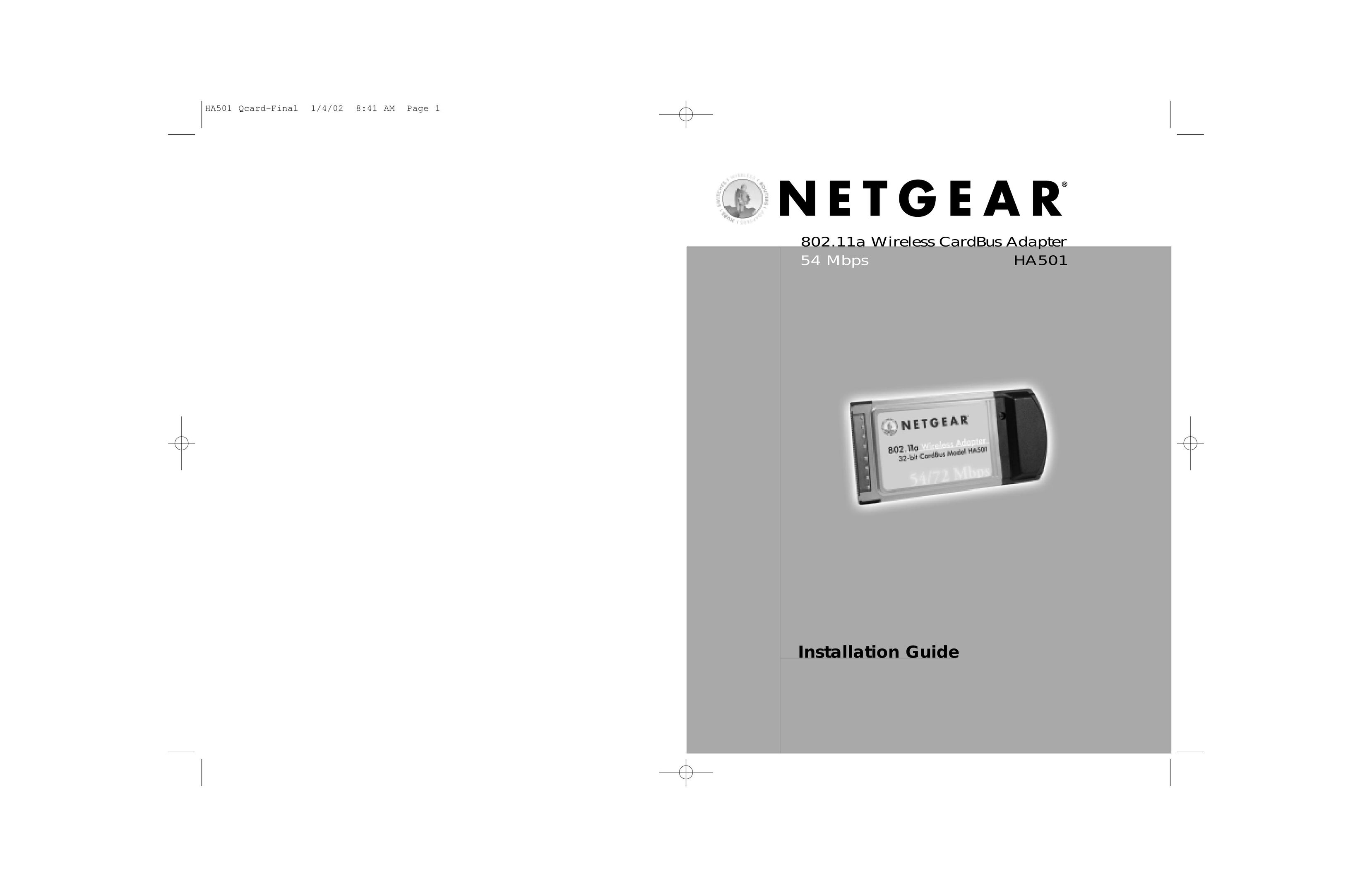 NETGEAR HA501 Network Card User Manual