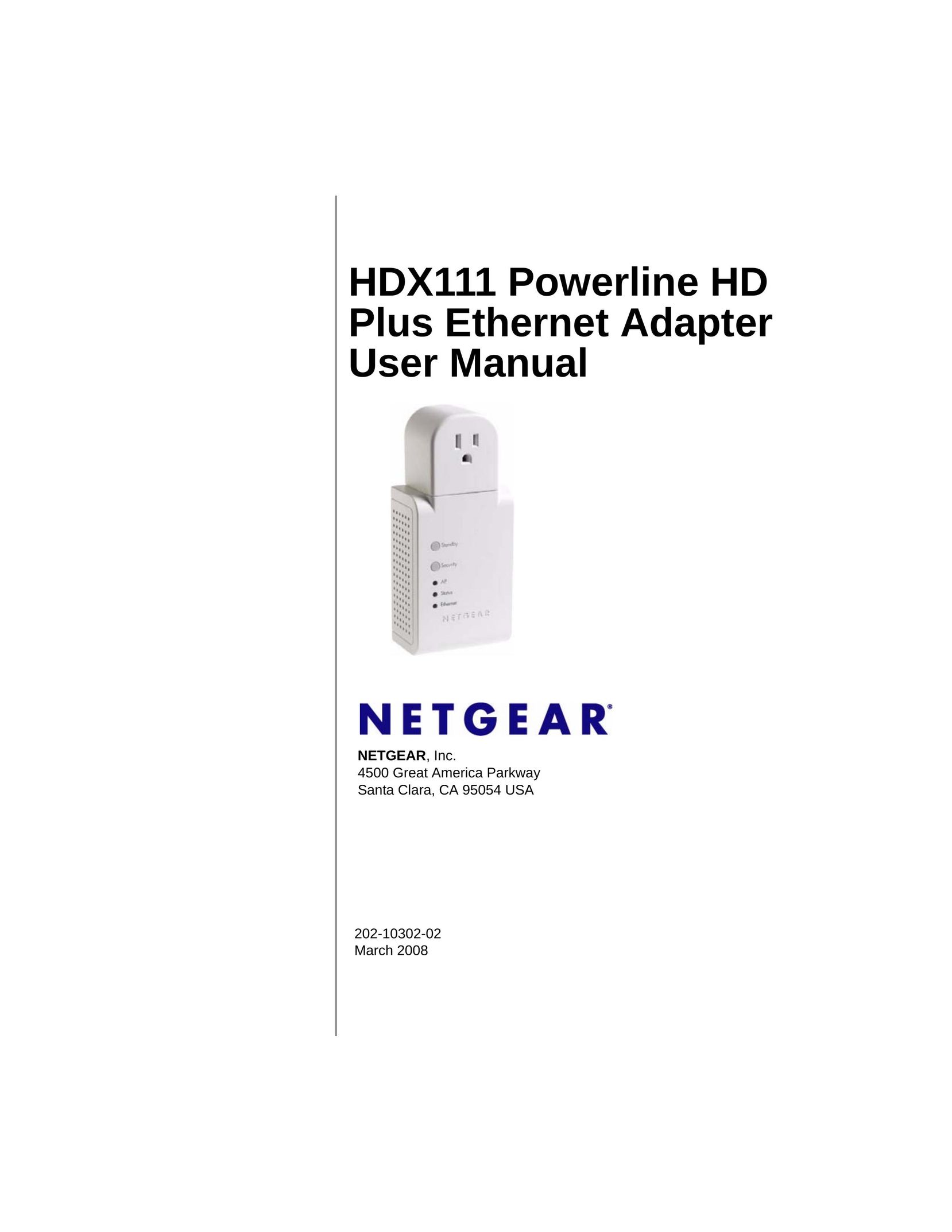NETGEAR HDX111 Network Card User Manual