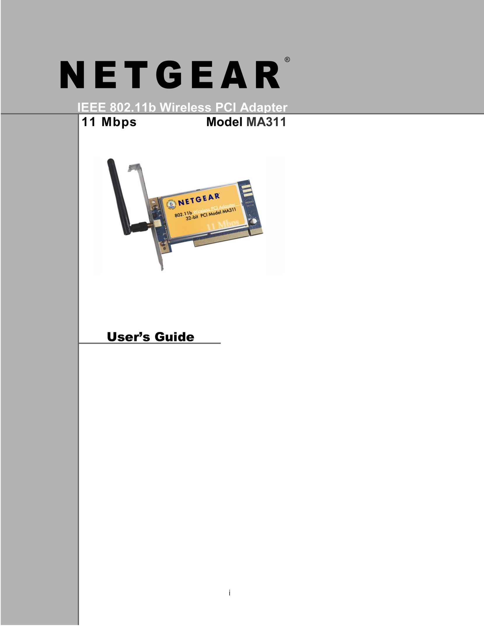 NETGEAR MA311 Network Card User Manual