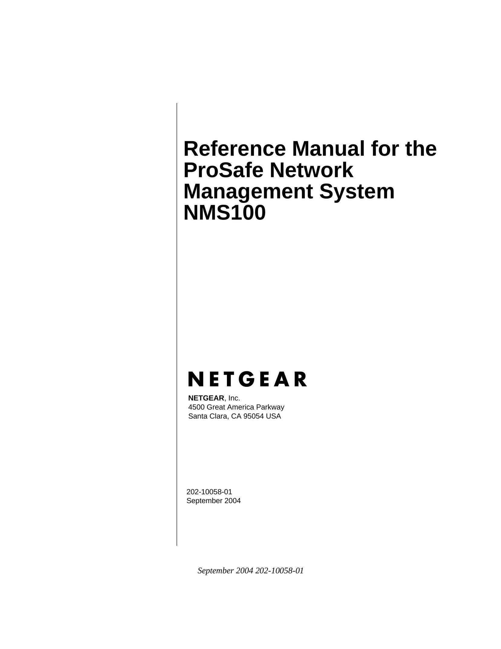 NETGEAR NMS100 Network Card User Manual