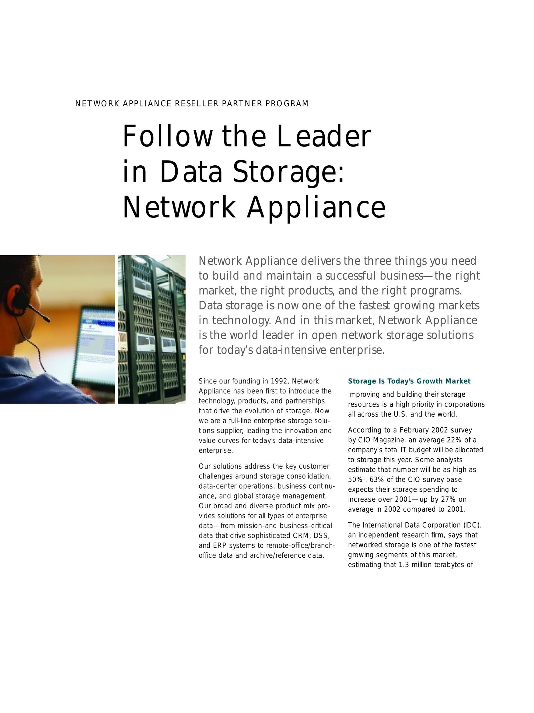 Network Appliance Reseller Partner Program Network Card User Manual