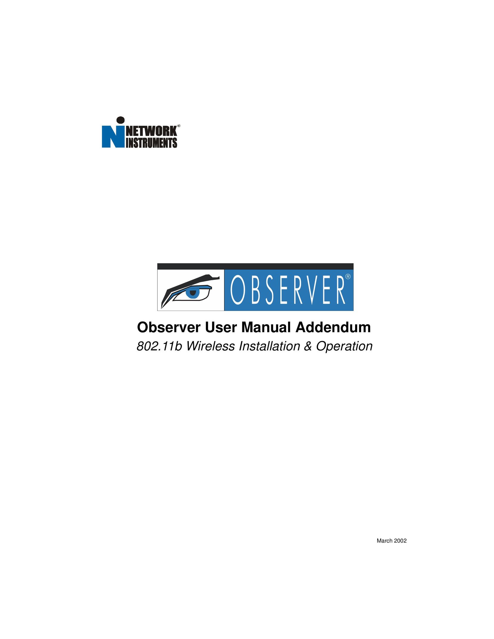Network Instruments Observer Network Card User Manual