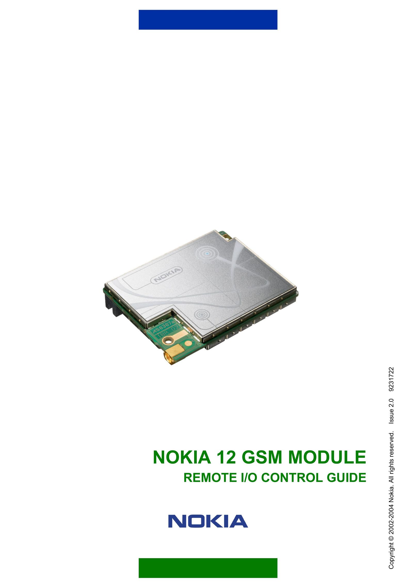 Nokia 12 GSM MODULE REMOTE I/O Network Card User Manual