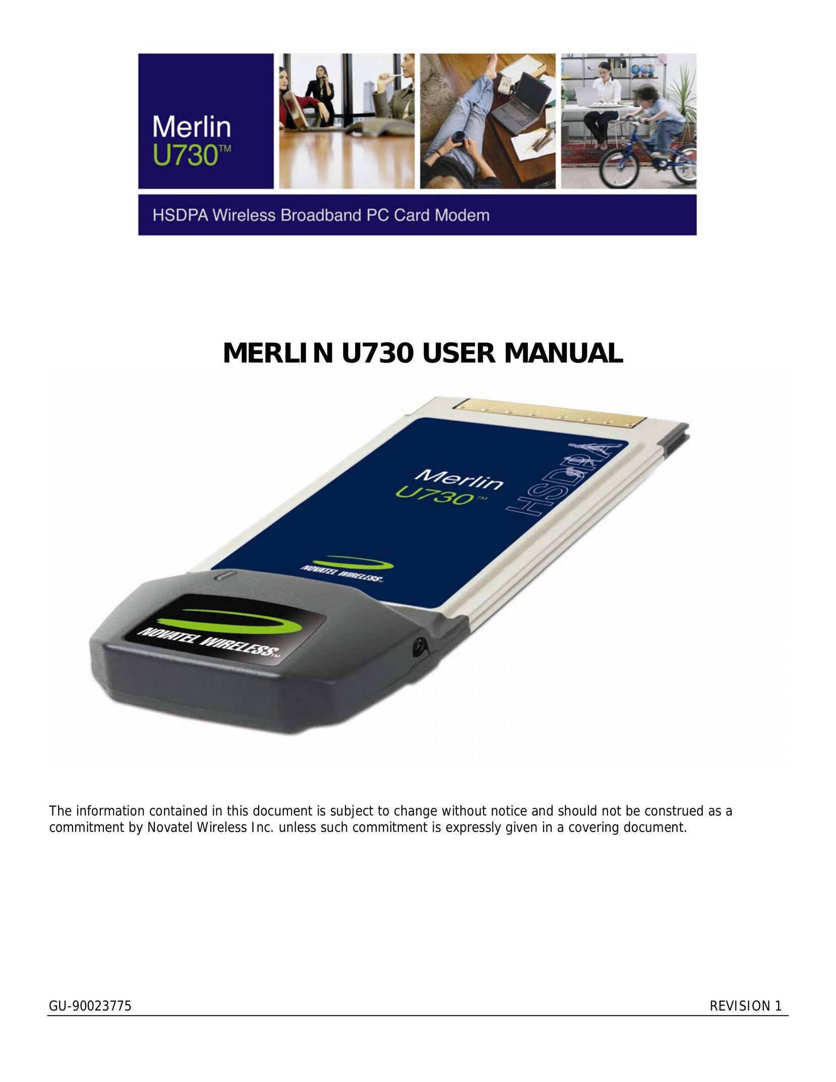 Novatel Wireless GU-90023775 Network Card User Manual