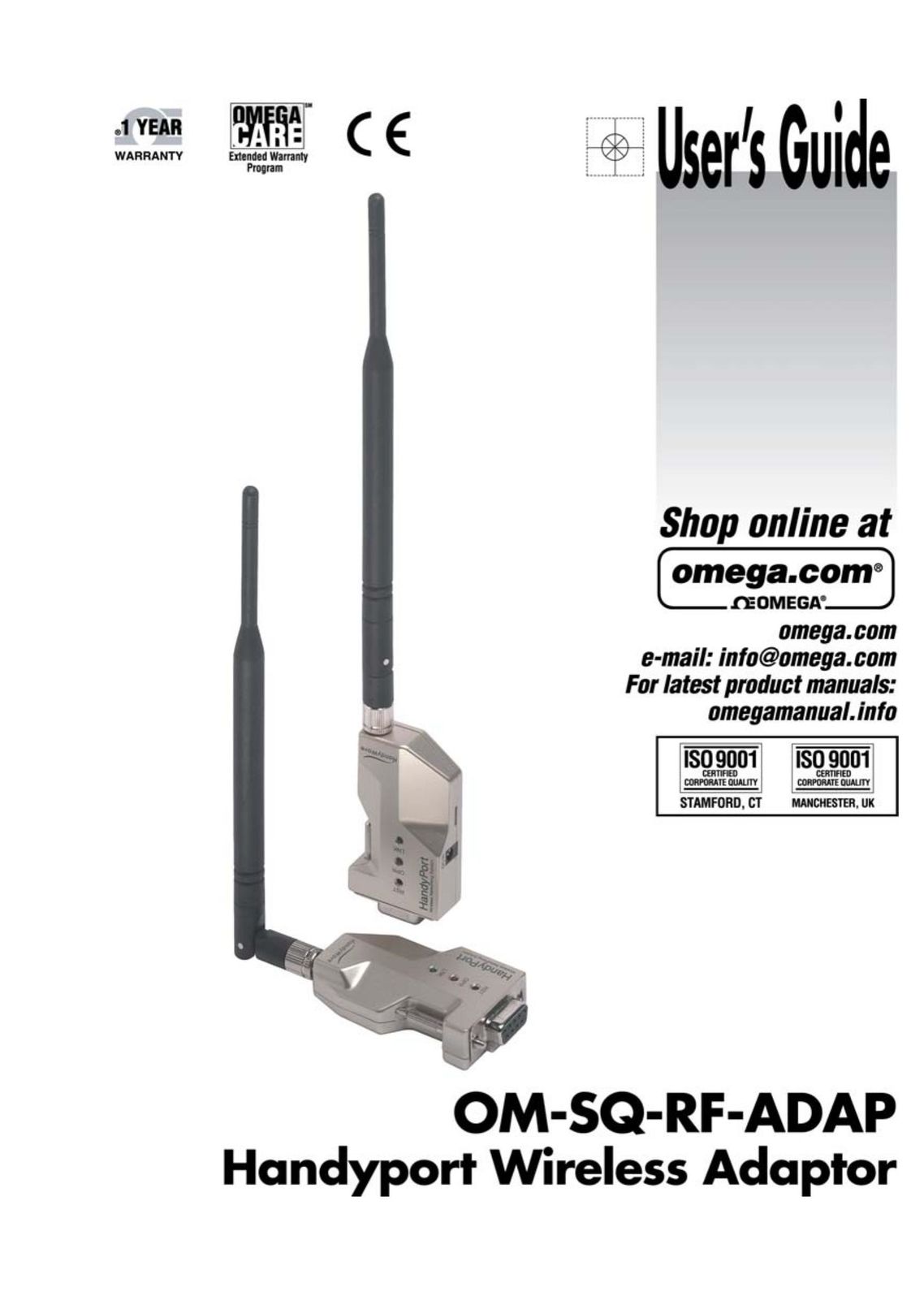 Omega Speaker Systems OM-SQ-RF-ADAP Network Card User Manual