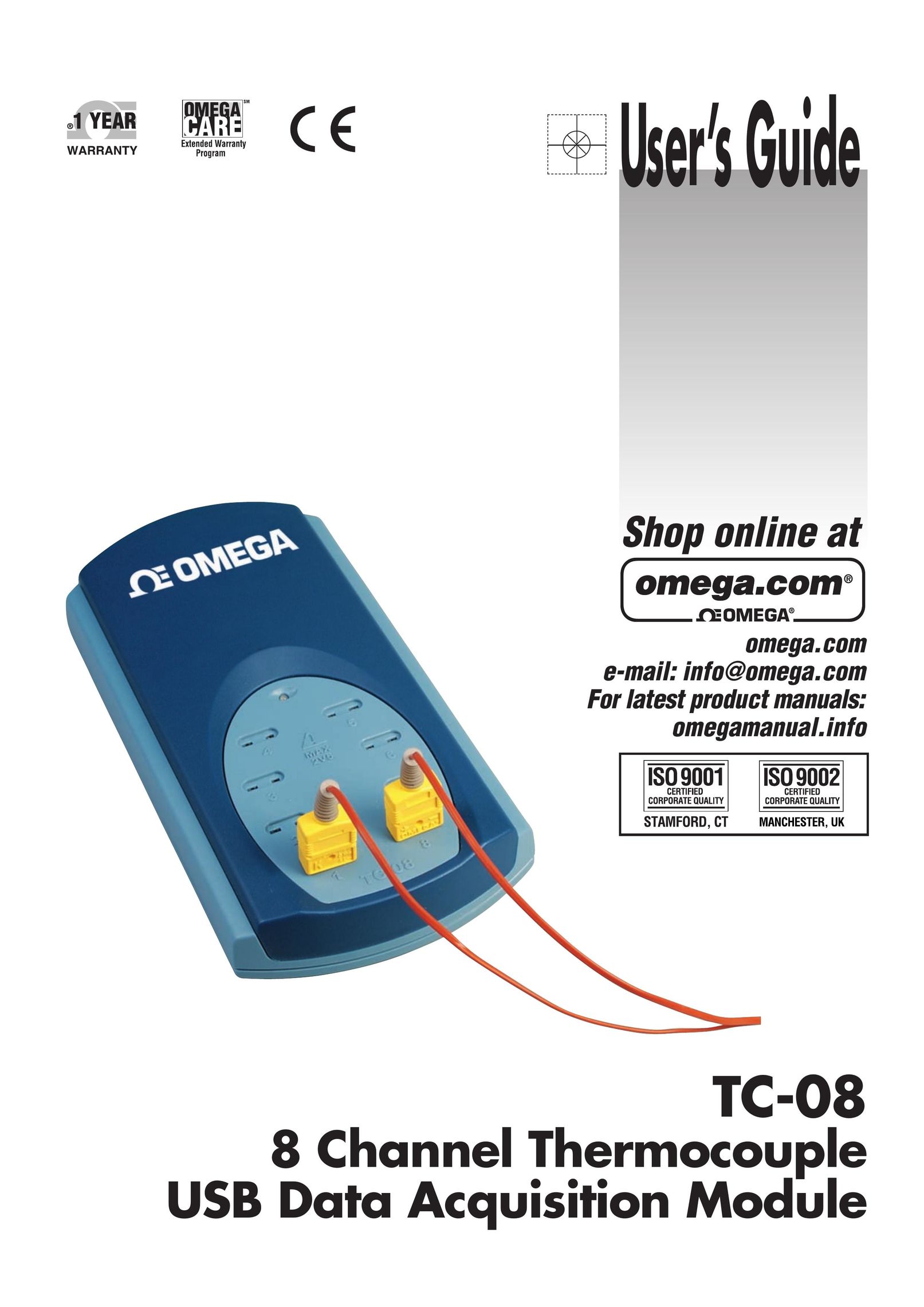 Omega Speaker Systems TC-08 Network Card User Manual