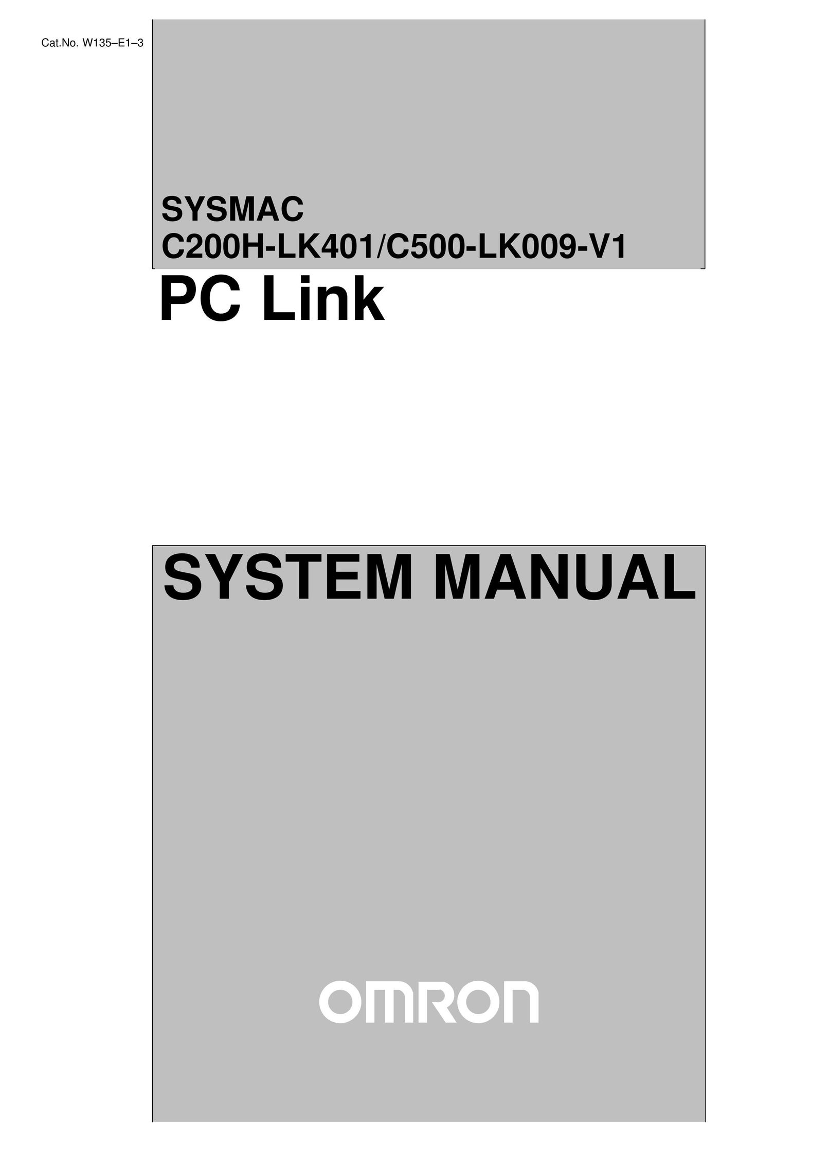 Omron C500-LK009-V1 Network Card User Manual
