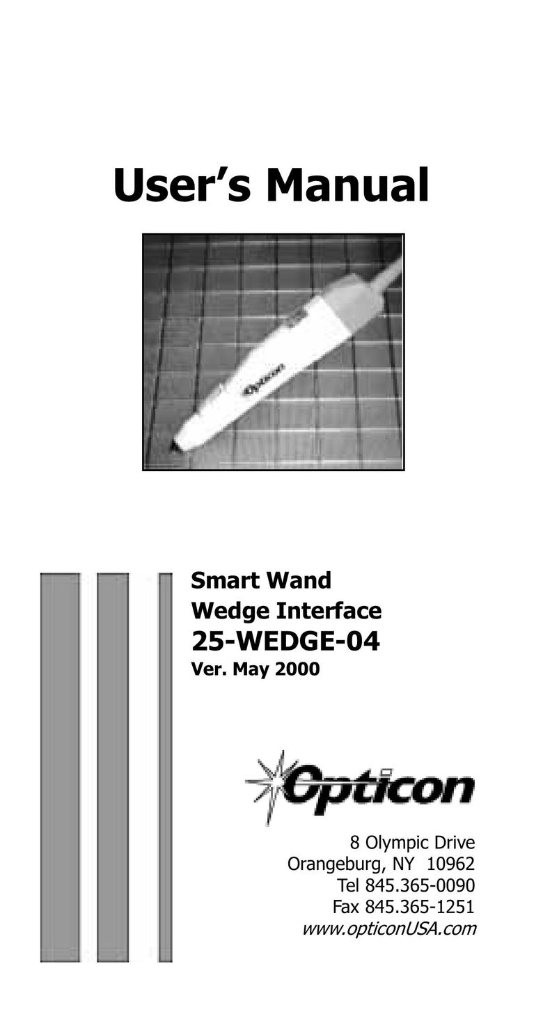Opticon 25-WEDGE-04 Network Card User Manual
