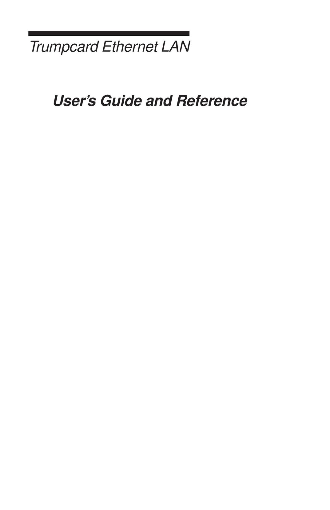 Ositech comm 614006-001 Network Card User Manual