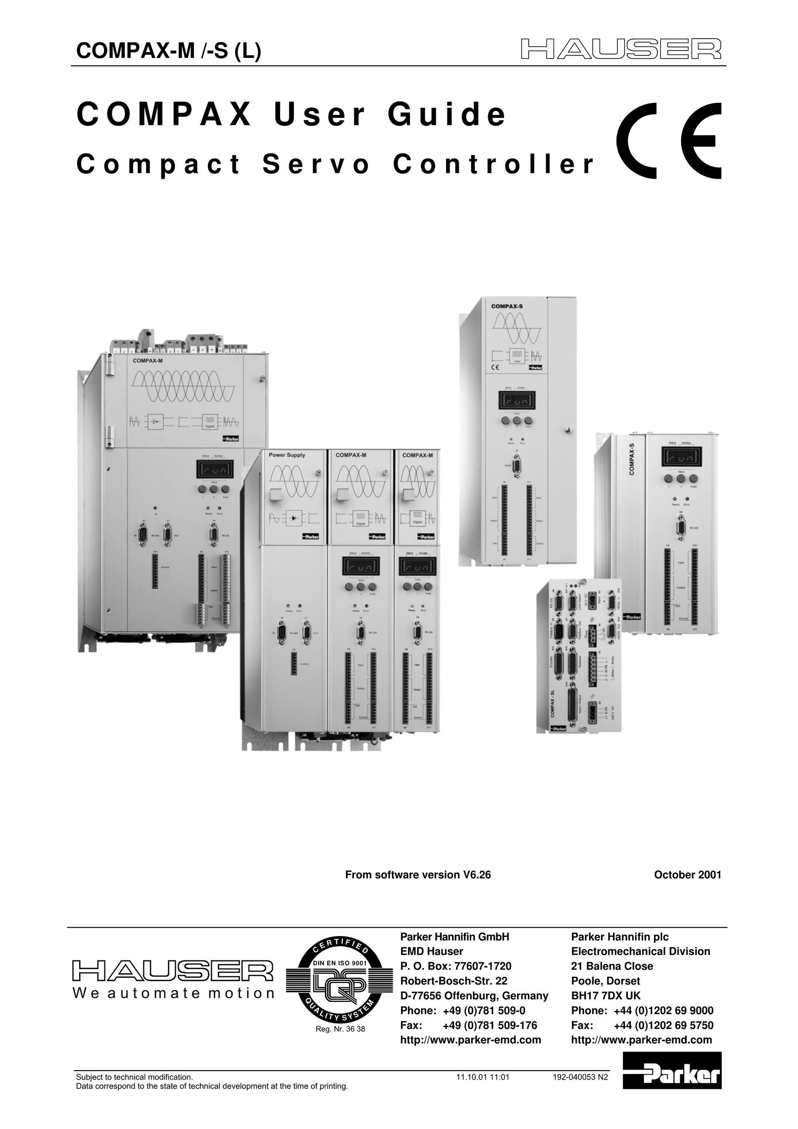 Parker  Products COMPAX-M /-S (L) Network Card User Manual
