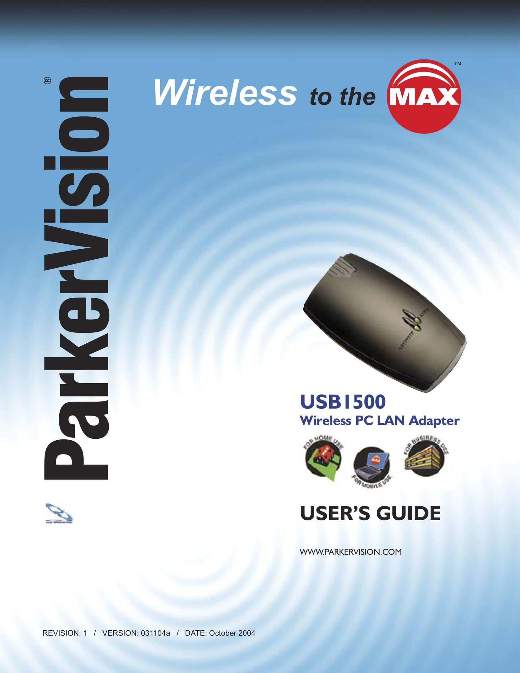 ParkerVision USB1500 Network Card User Manual