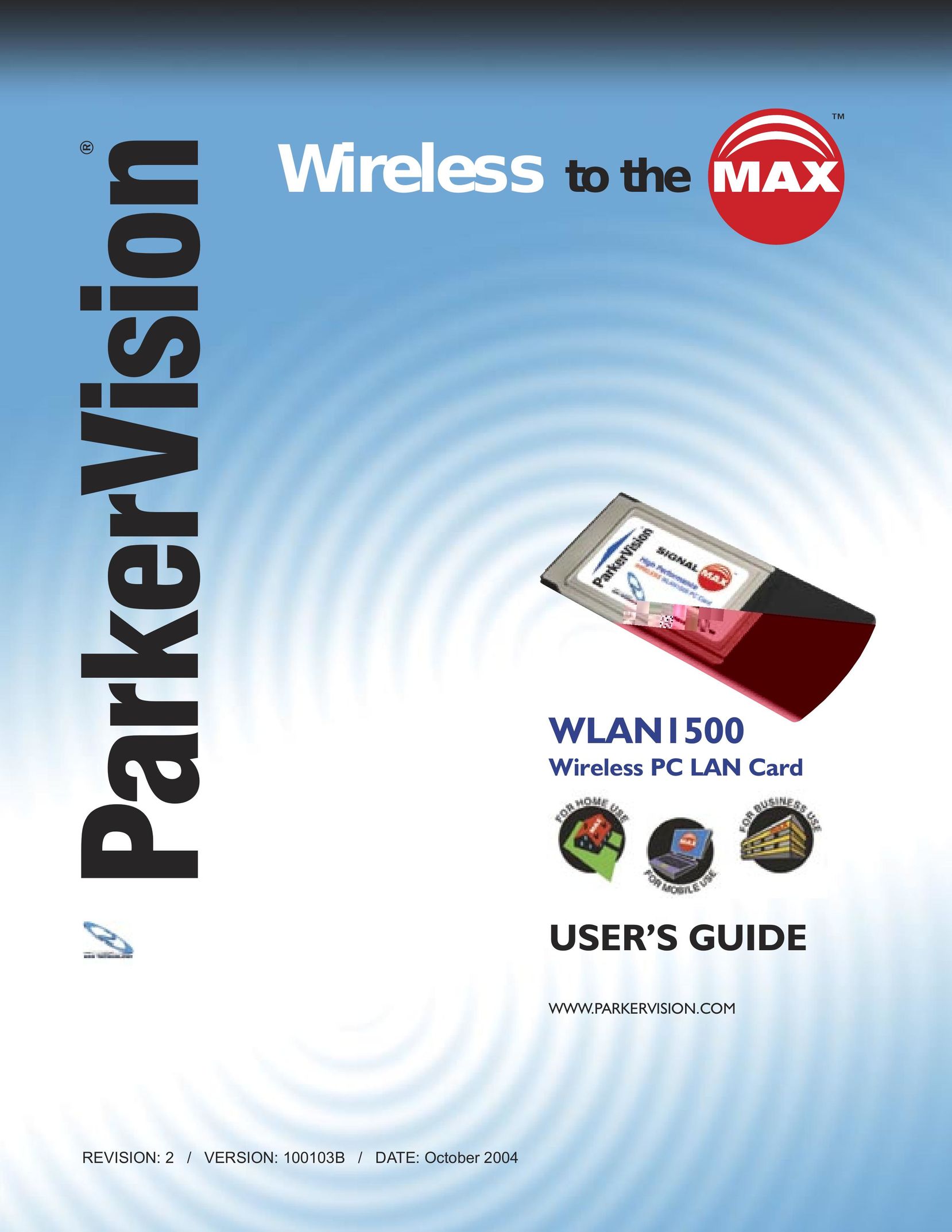 ParkerVision WLAN1500 Network Card User Manual