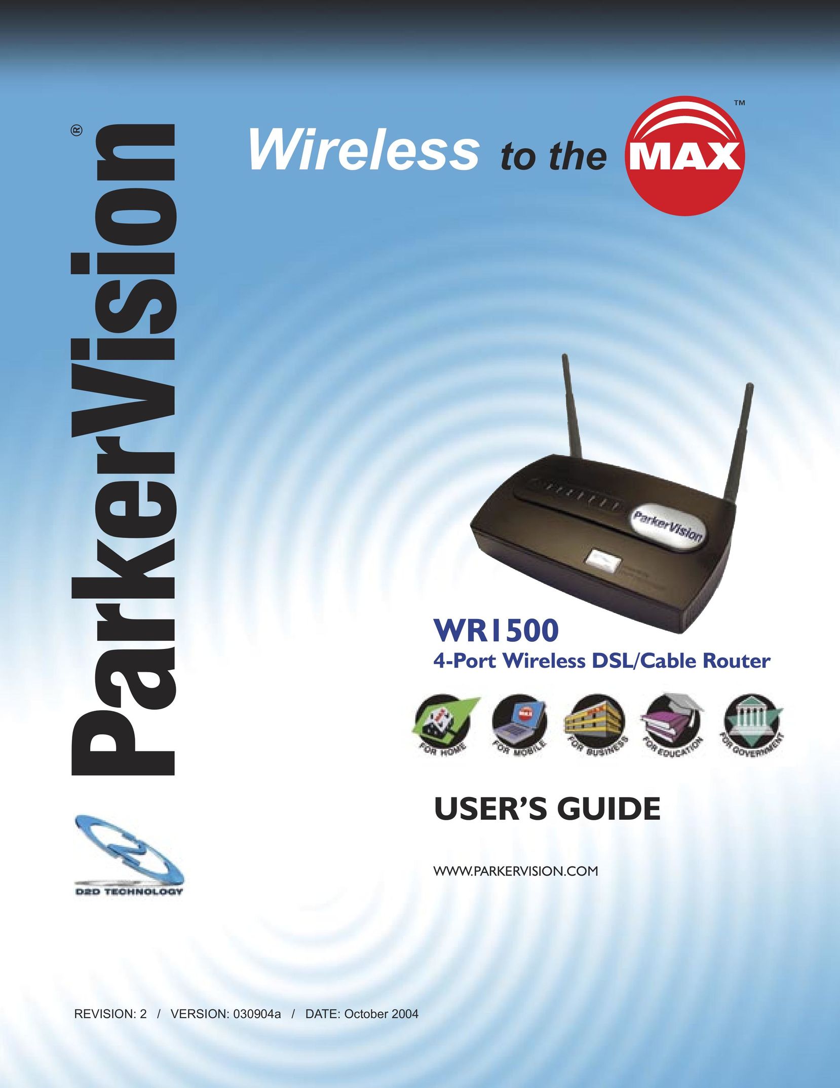 ParkerVision WR1500 Network Card User Manual