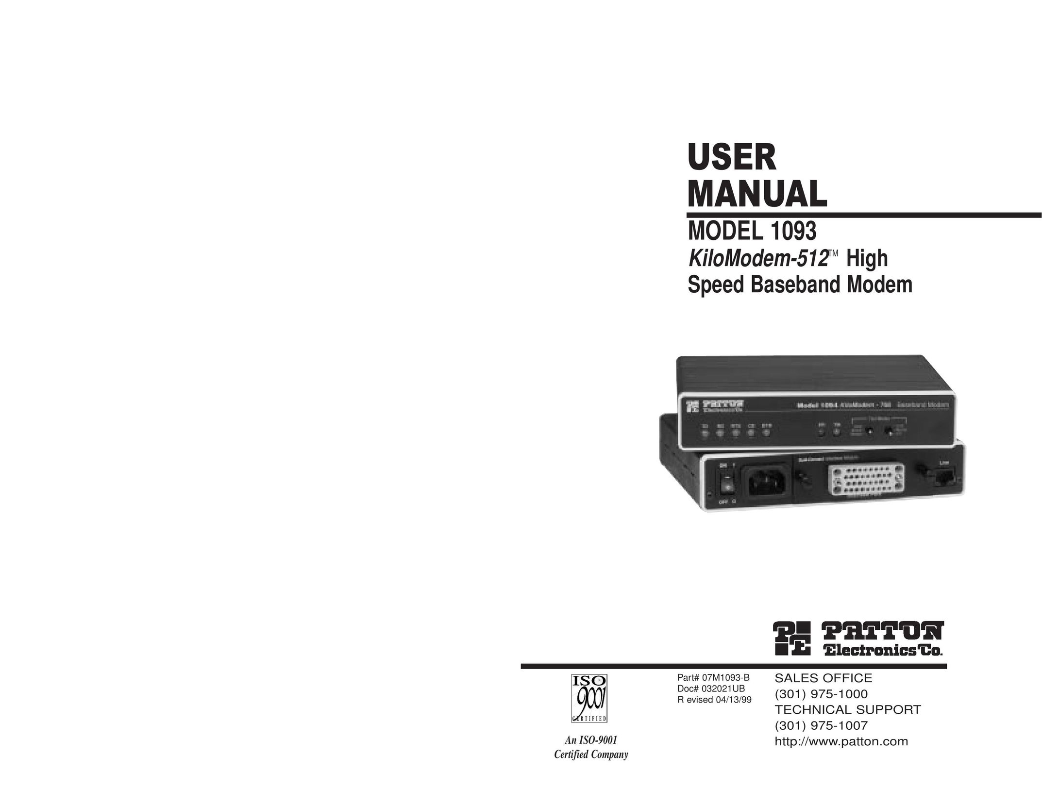 Patton electronic 1093 Network Card User Manual