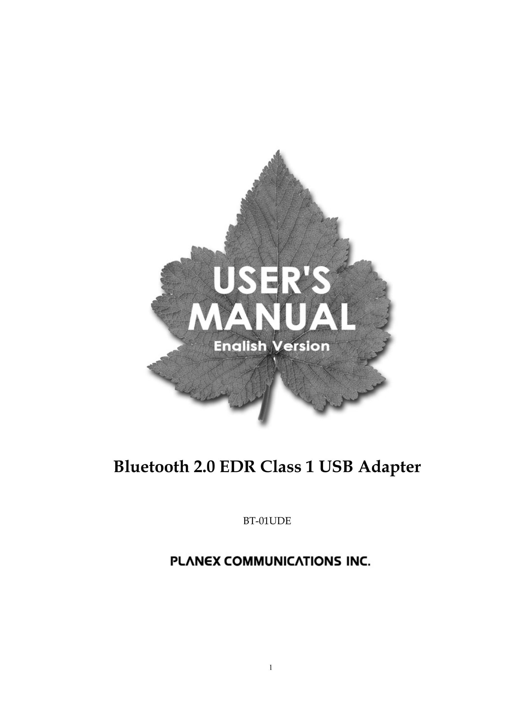 PC Concepts BT-01UDE Network Card User Manual