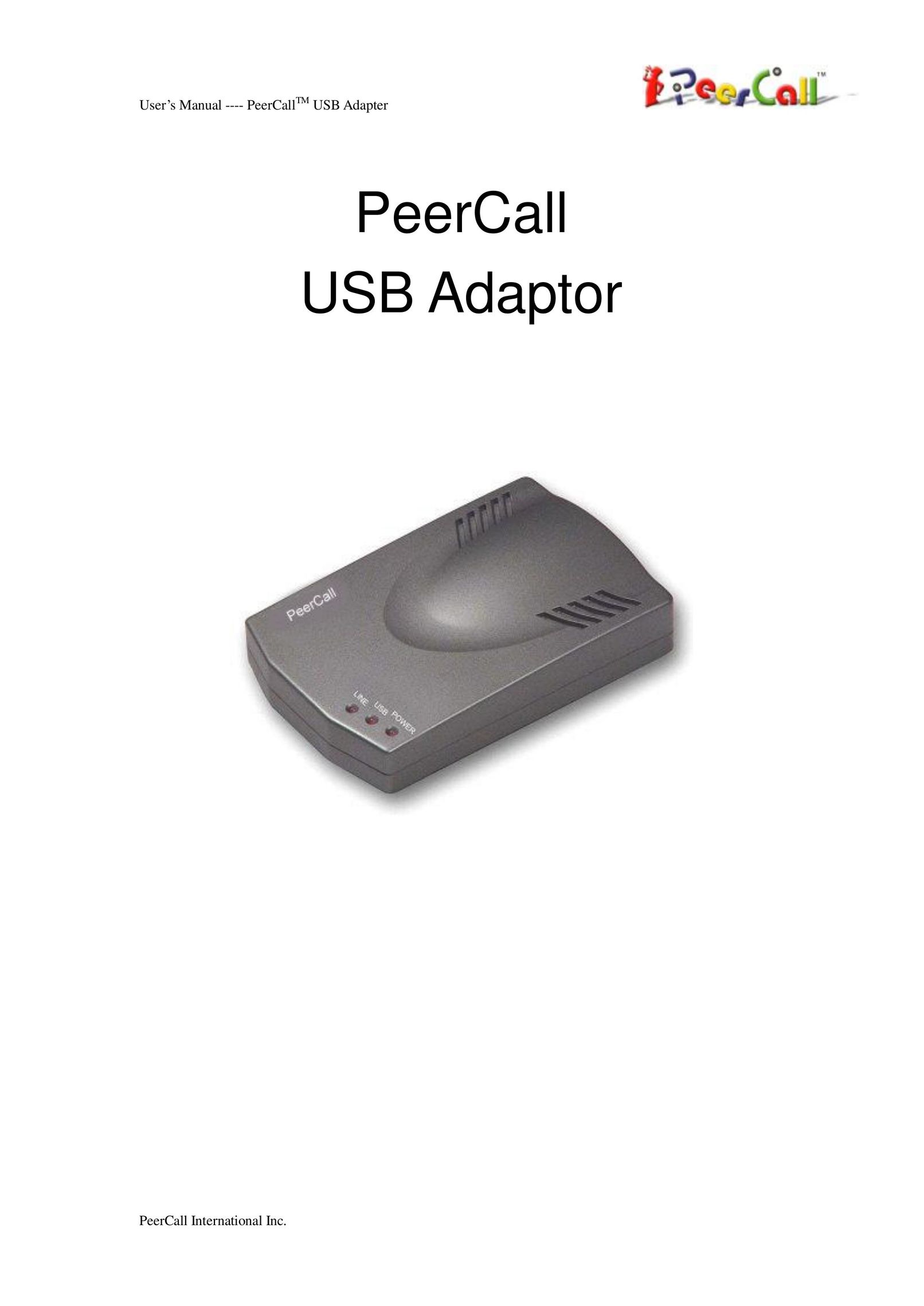 PeerCall USB Adaptor Network Card User Manual