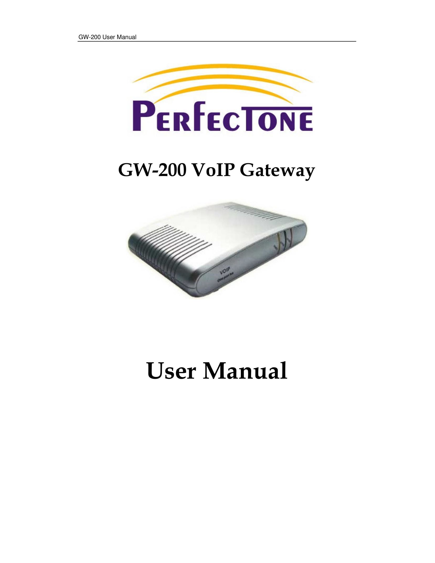 Perfectone Net Ware GW-200 Network Card User Manual