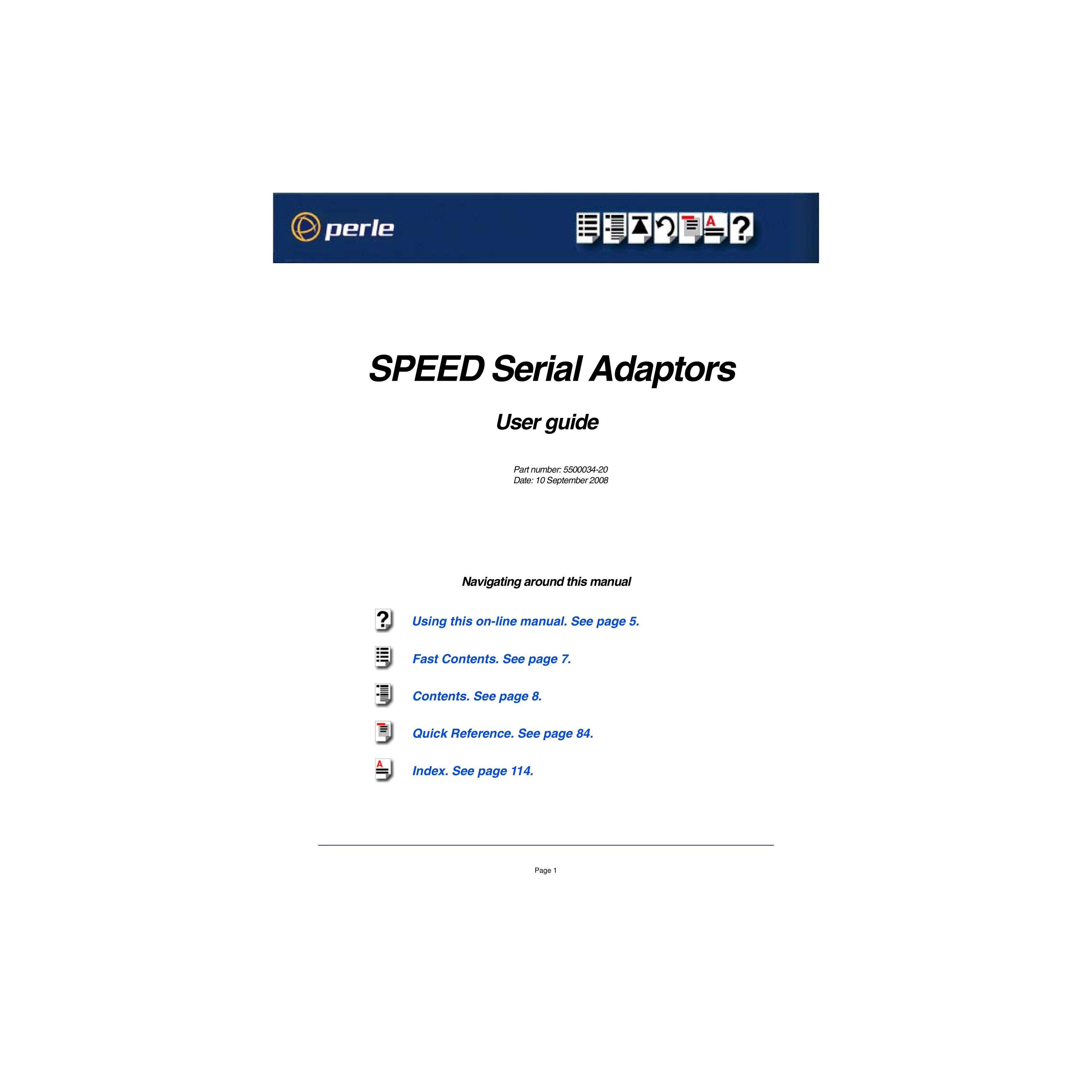 Perle Systems Adaptors Network Card User Manual
