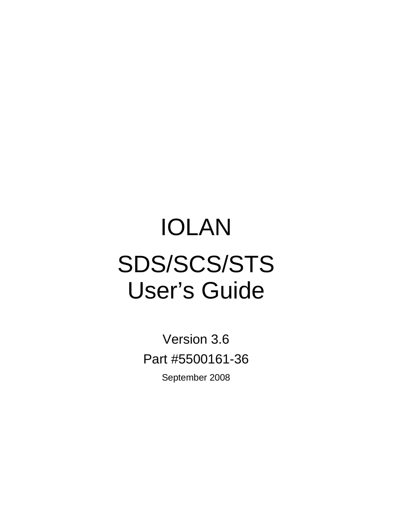 Perle Systems SCS Network Card User Manual