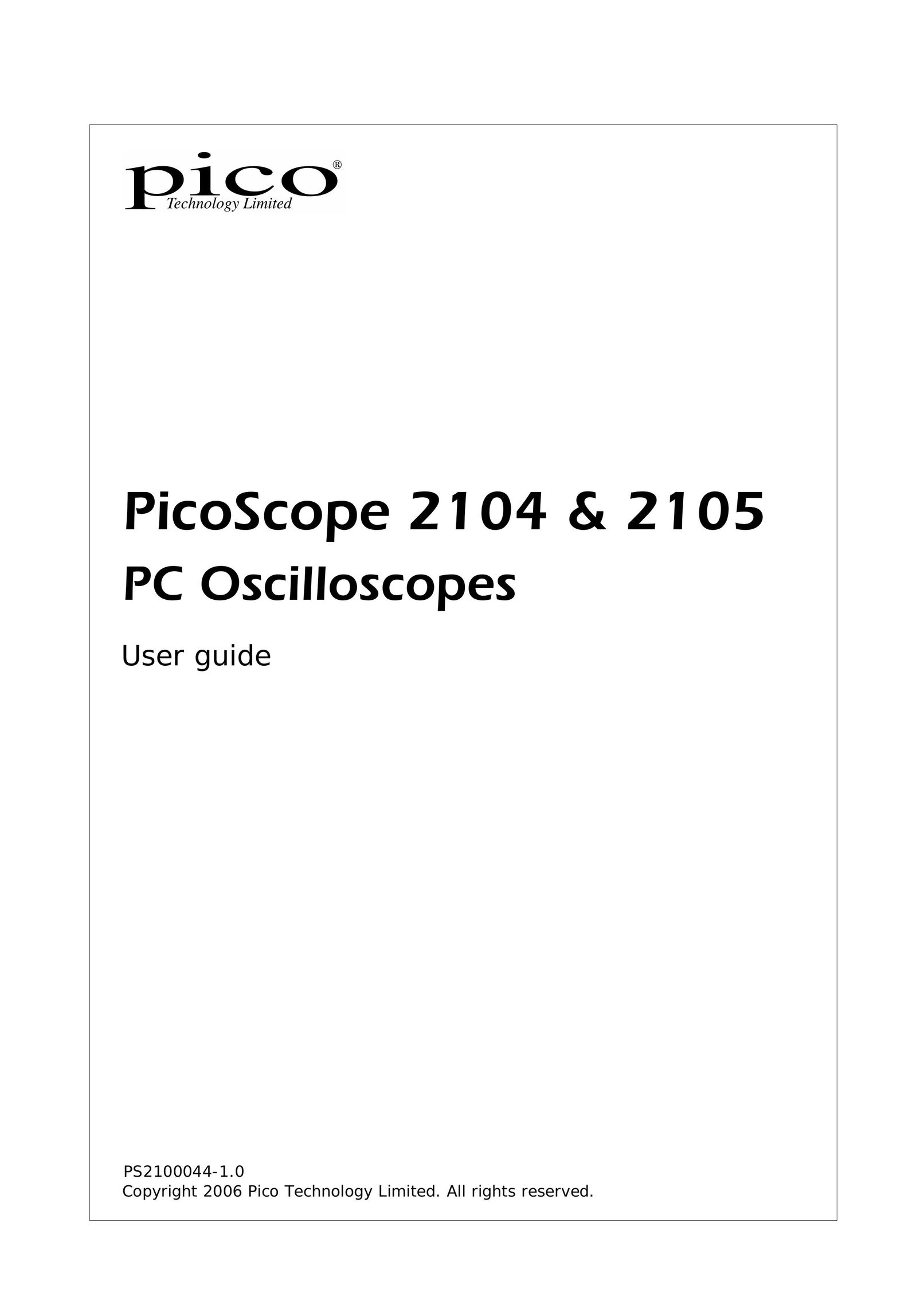 Pico Communications PicoScope 2104 Network Card User Manual