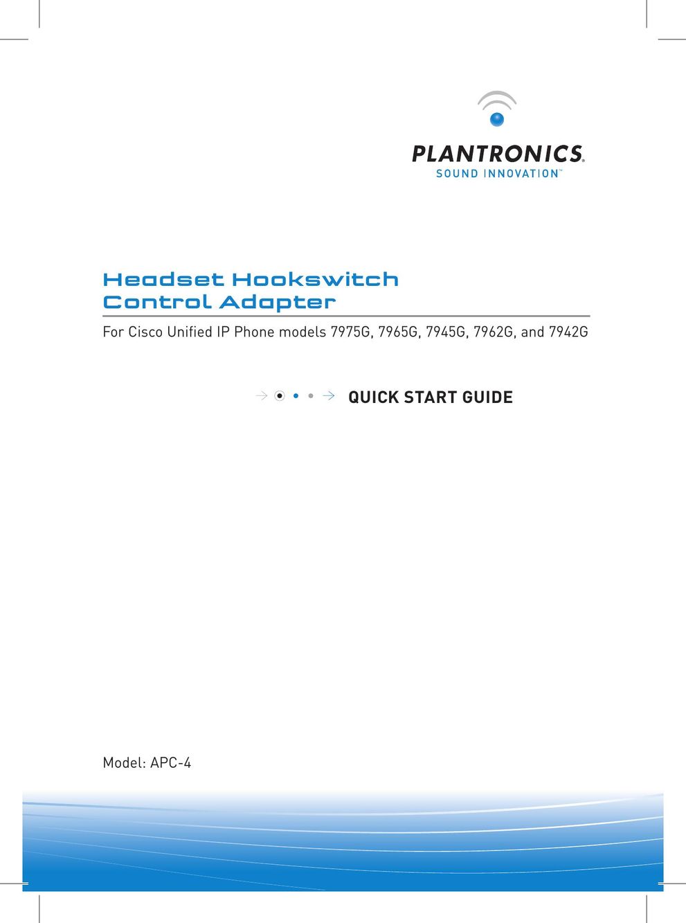 Plantronics APC-4 Network Card User Manual