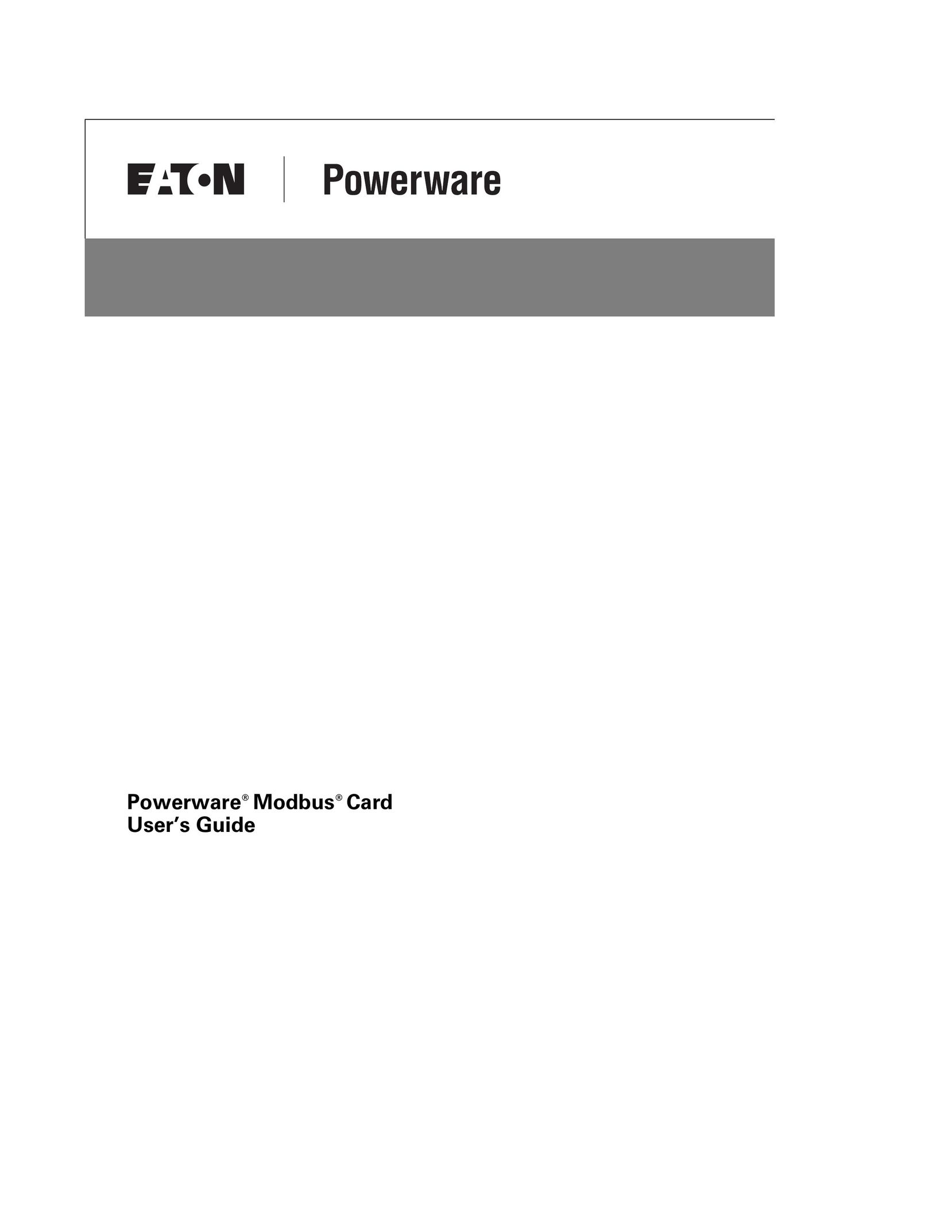 Powerware FCC 15 Network Card User Manual