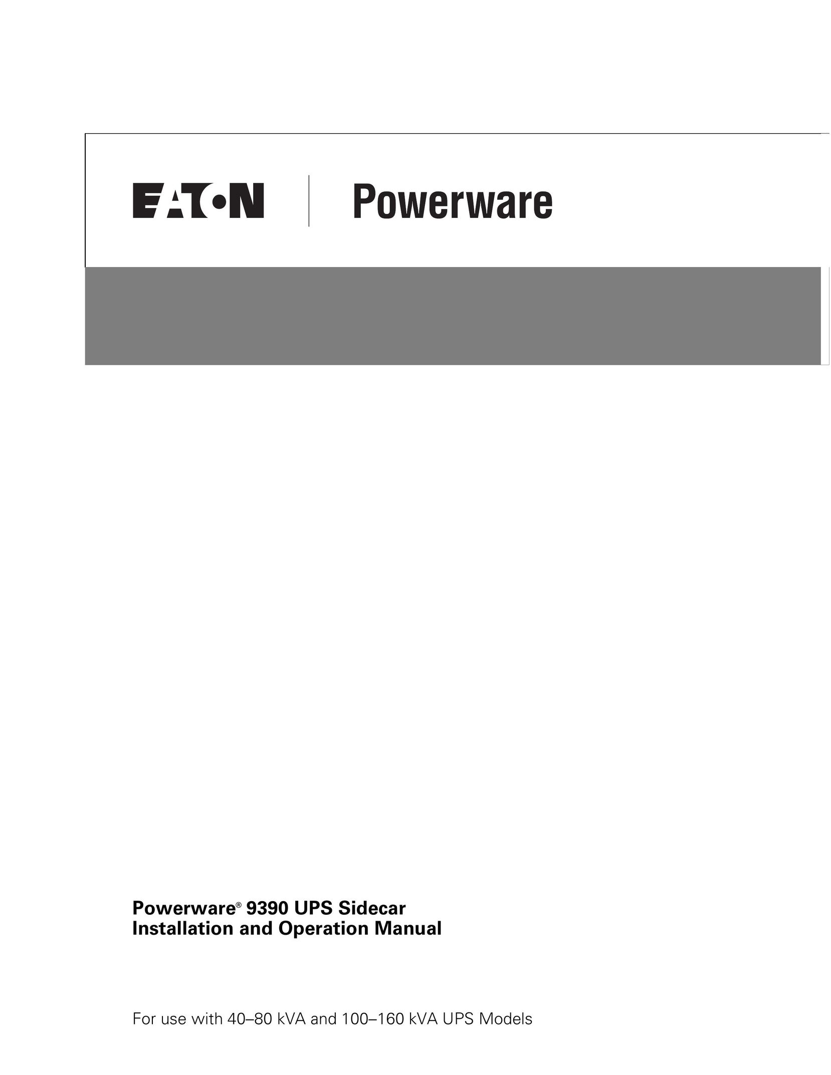 Powerware Powerware 9390 Network Card User Manual