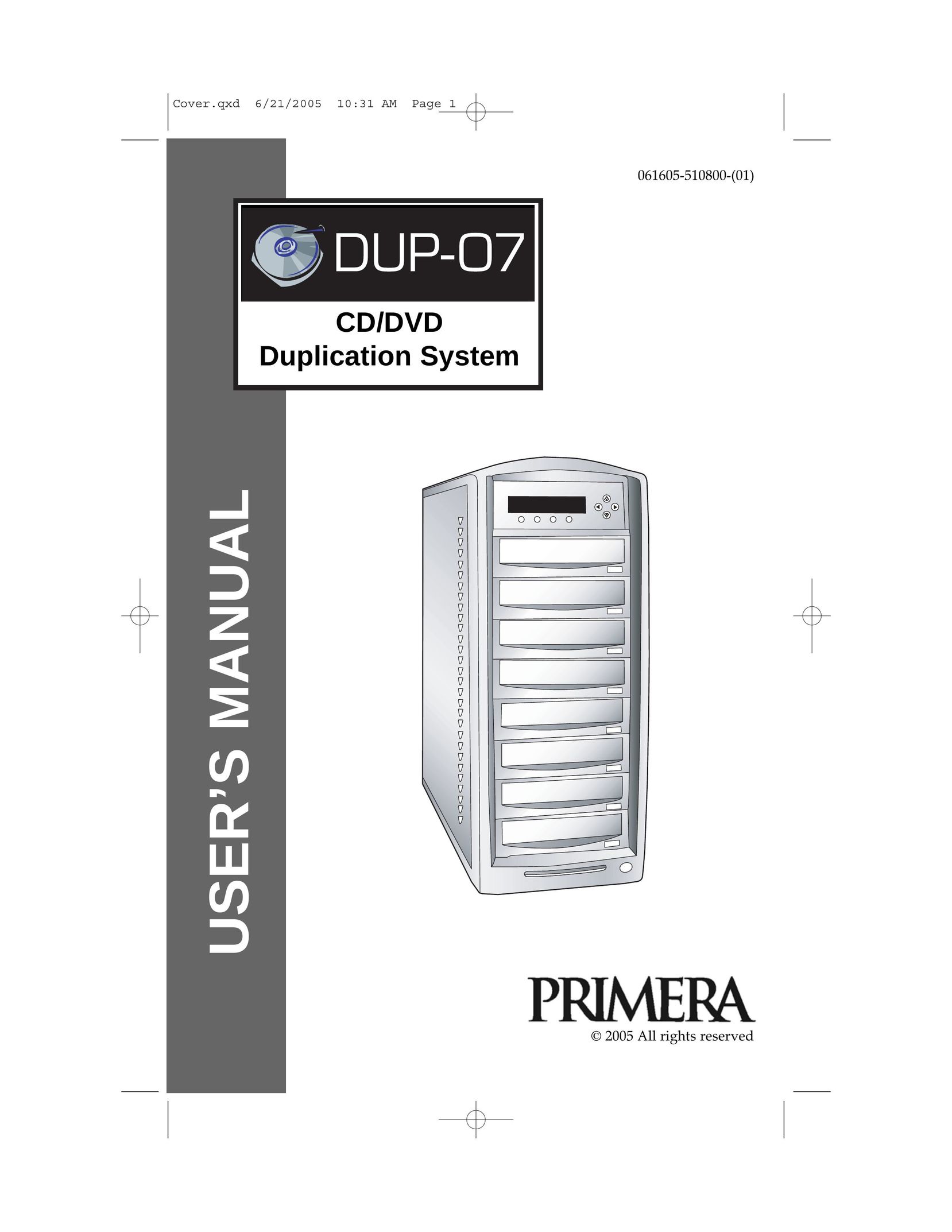 Primera Technology DUP-07 Network Card User Manual