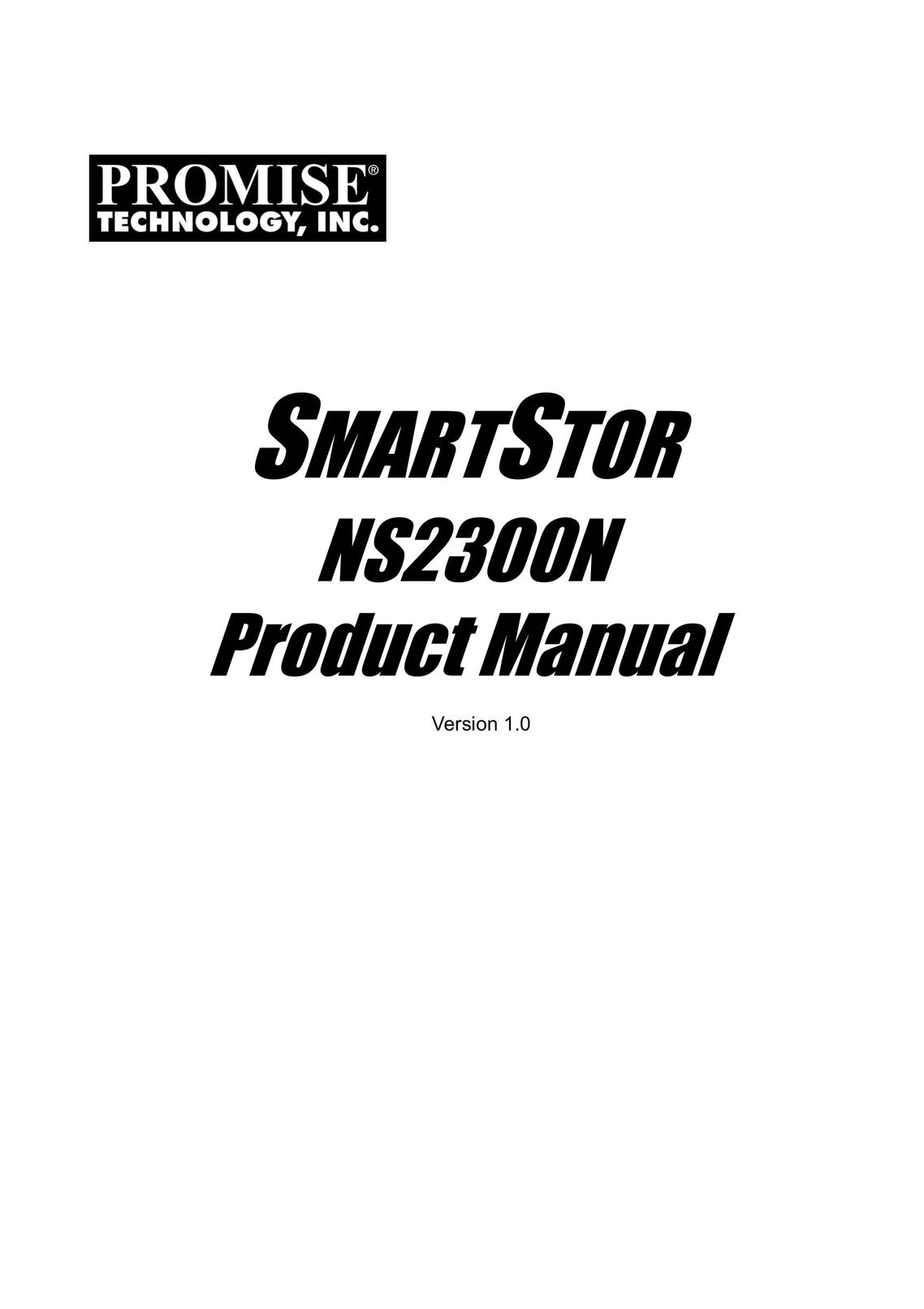 Promise Technology NS2300N Network Card User Manual