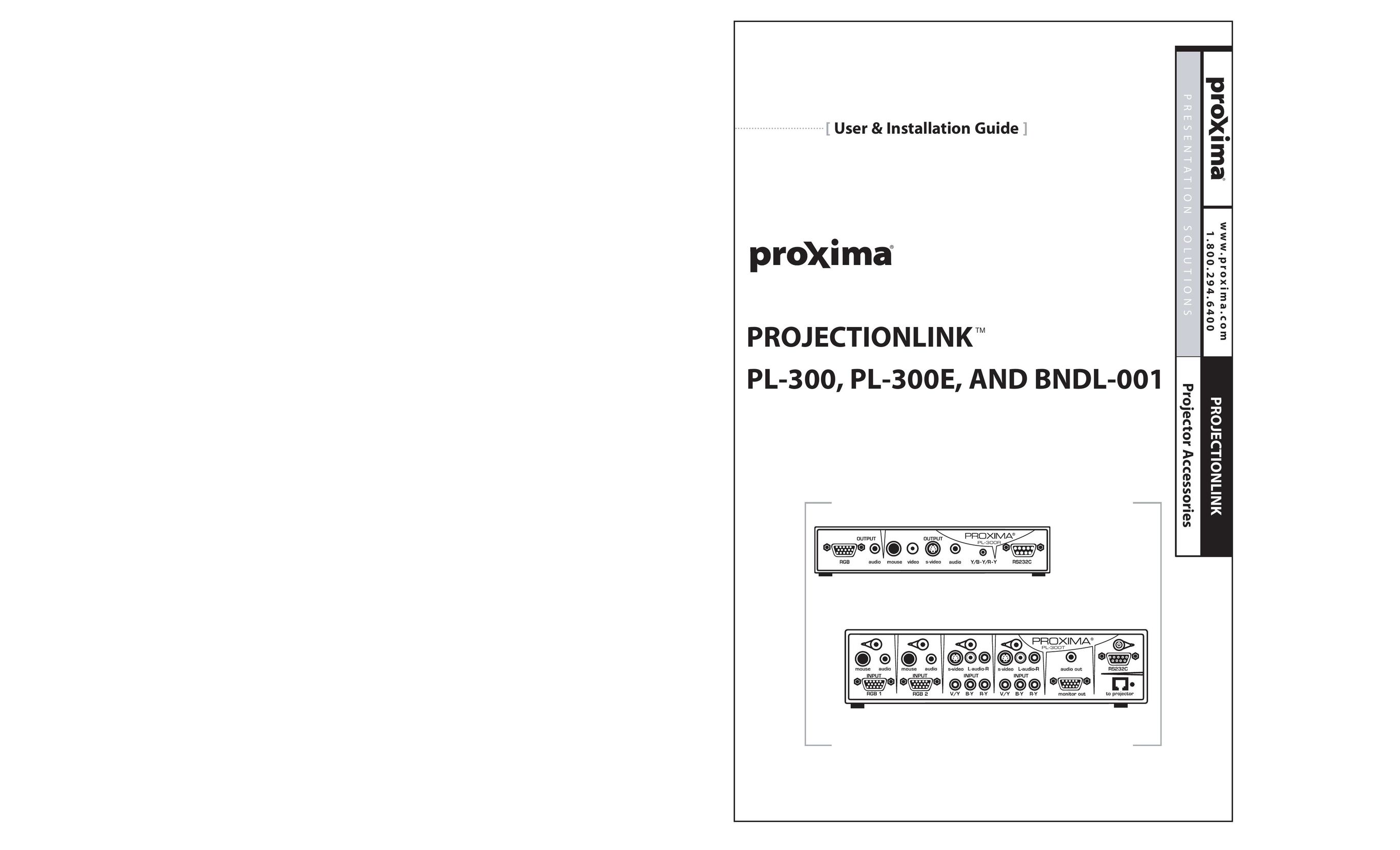 Proxima ASA BNDL-001 Network Card User Manual