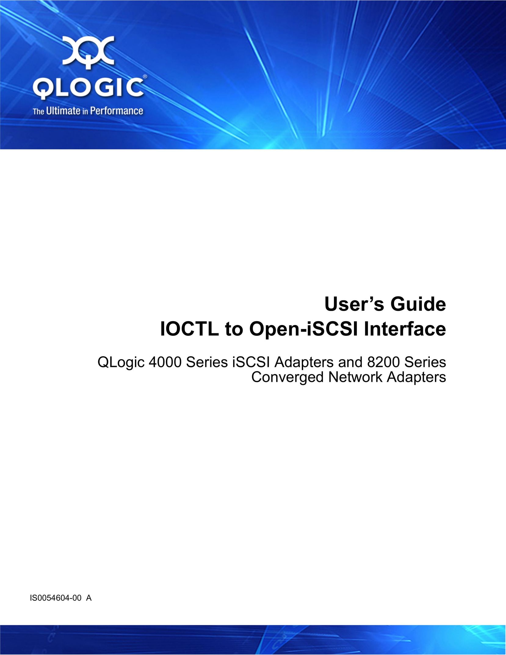 Q-Logic IS0054604-00 A Network Card User Manual