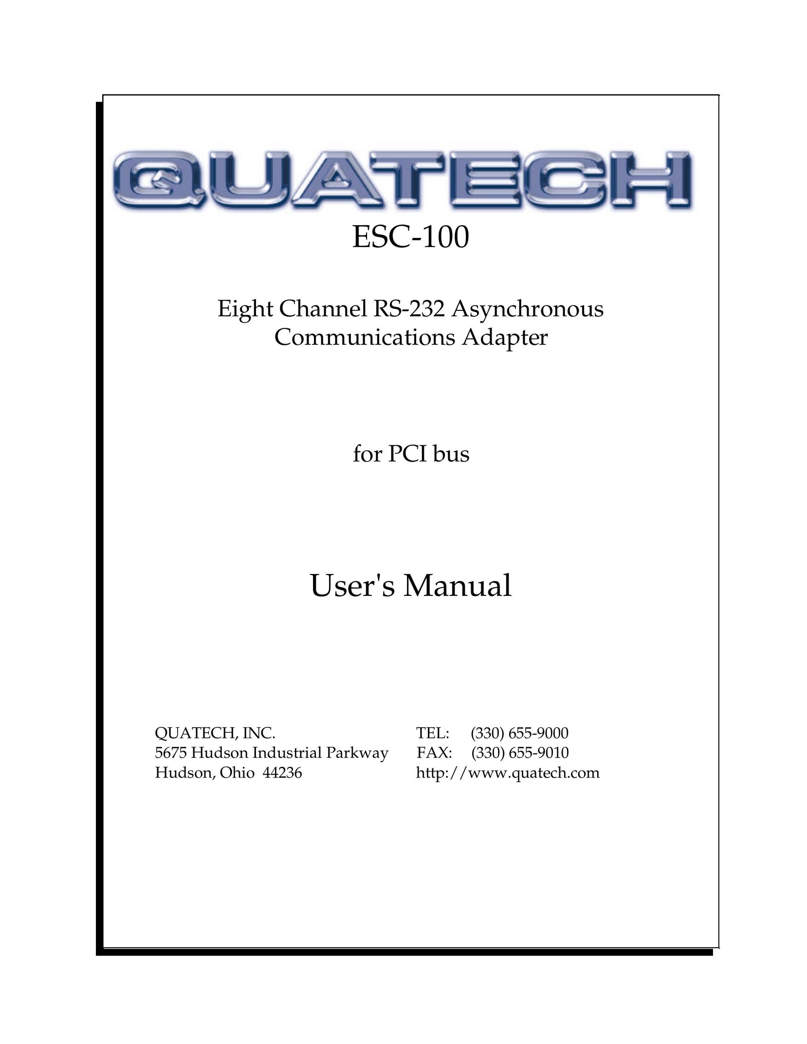 Quatech ESC-100 Network Card User Manual