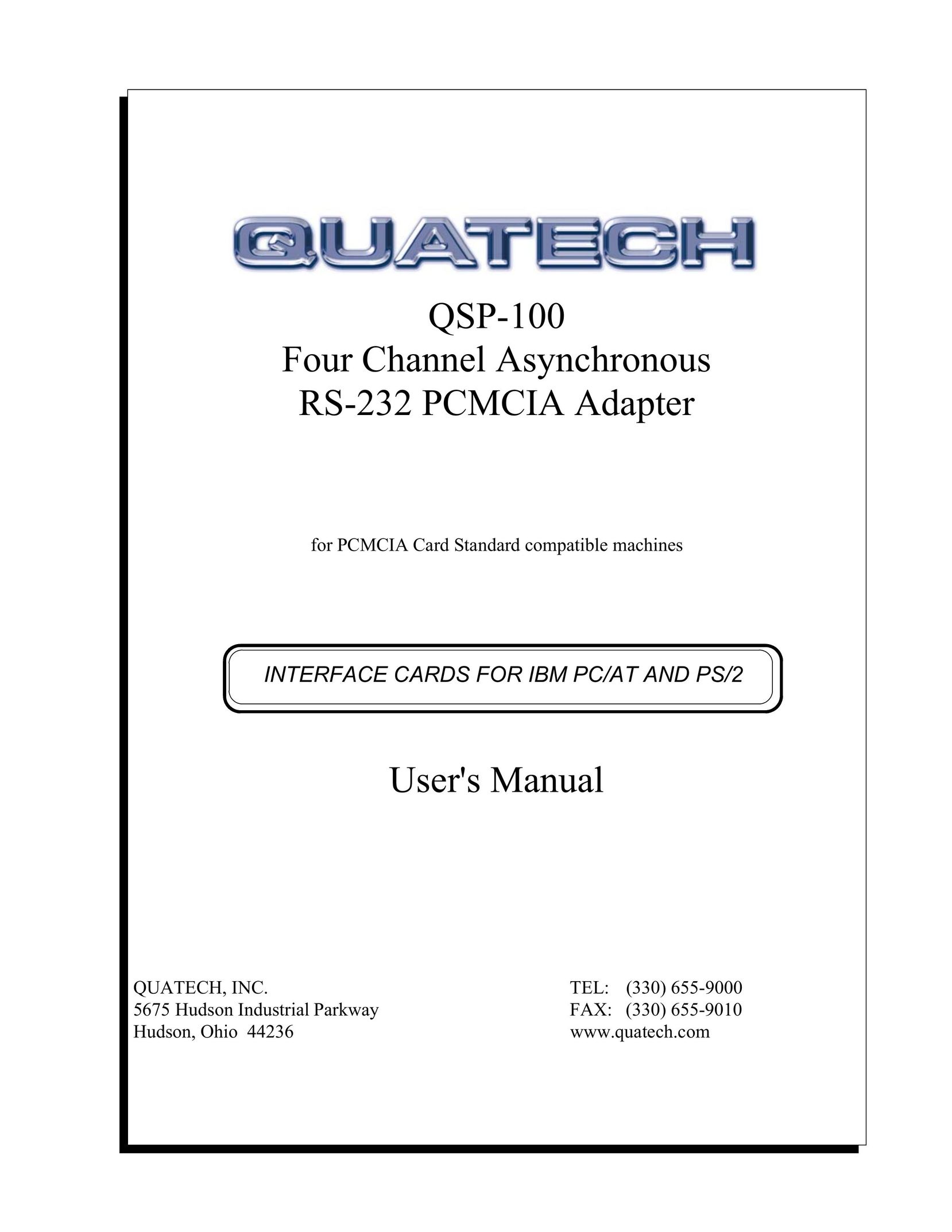 Quatech QSP-100 Network Card User Manual