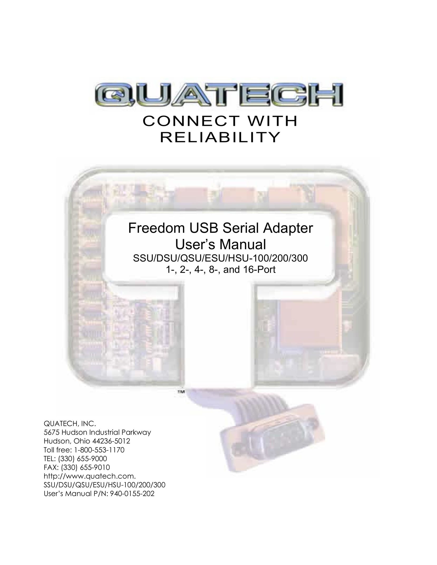 Quatech QSU-200 Network Card User Manual