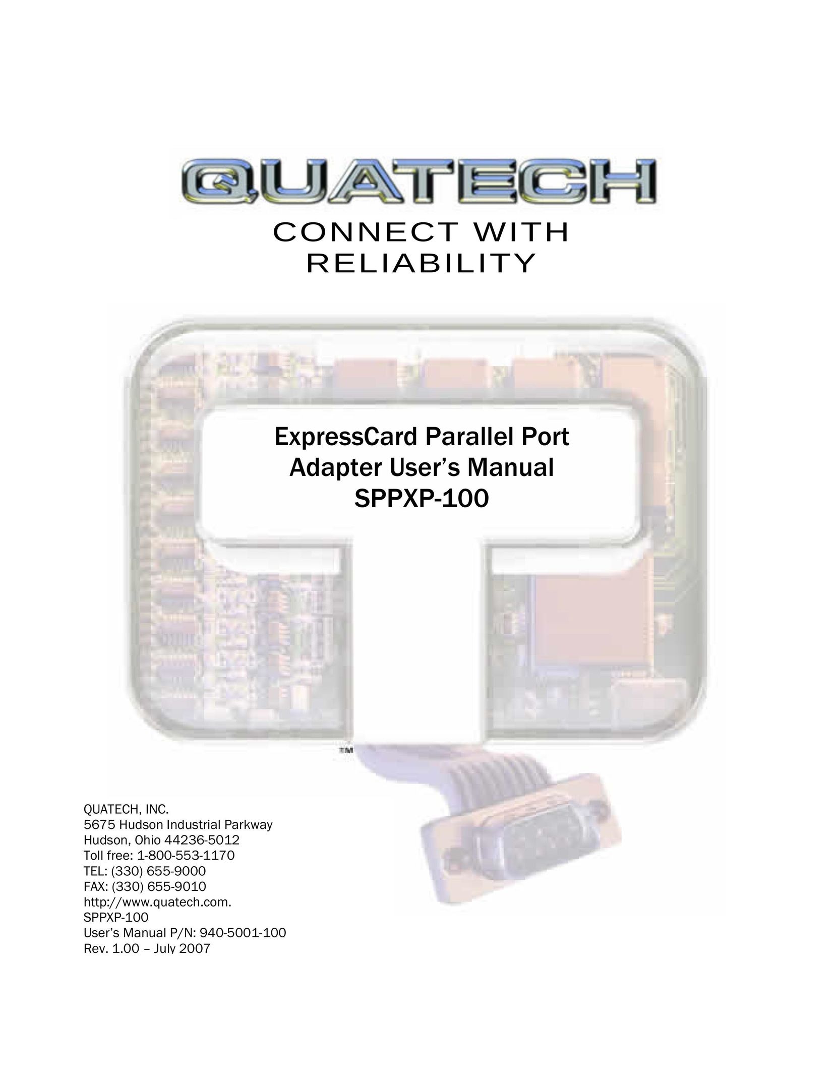 Quatech SPPXP-100 Network Card User Manual