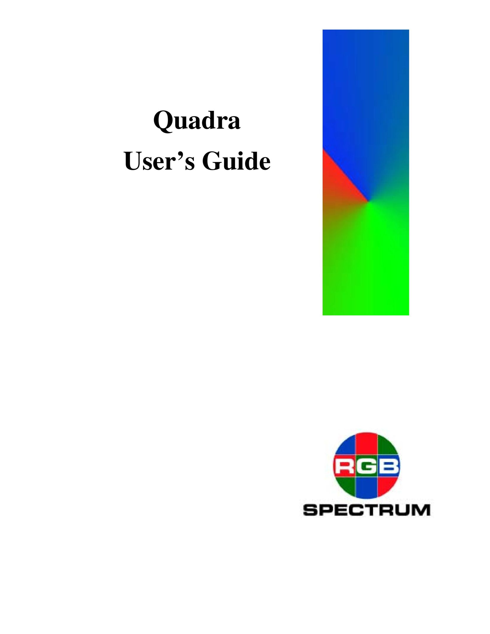 RGB Spectrum Quadra User's Guide Network Card User Manual