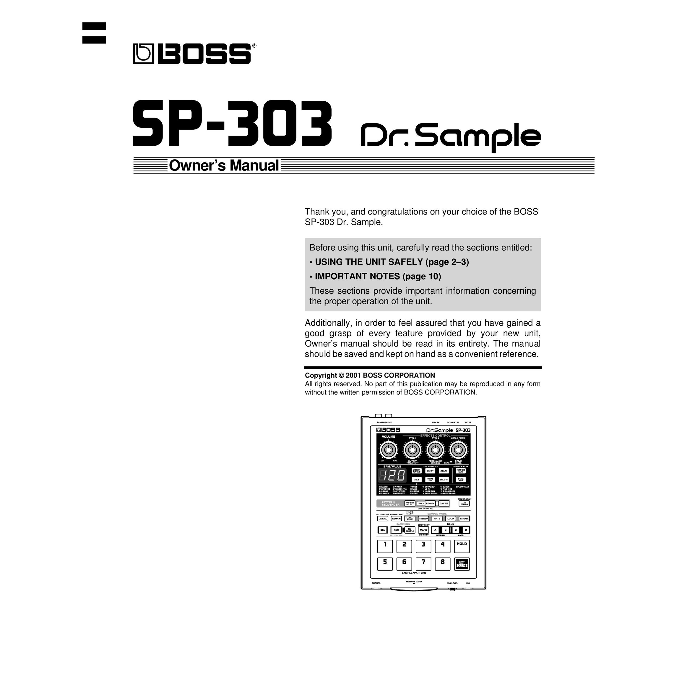 Roland SP-303 Network Card User Manual
