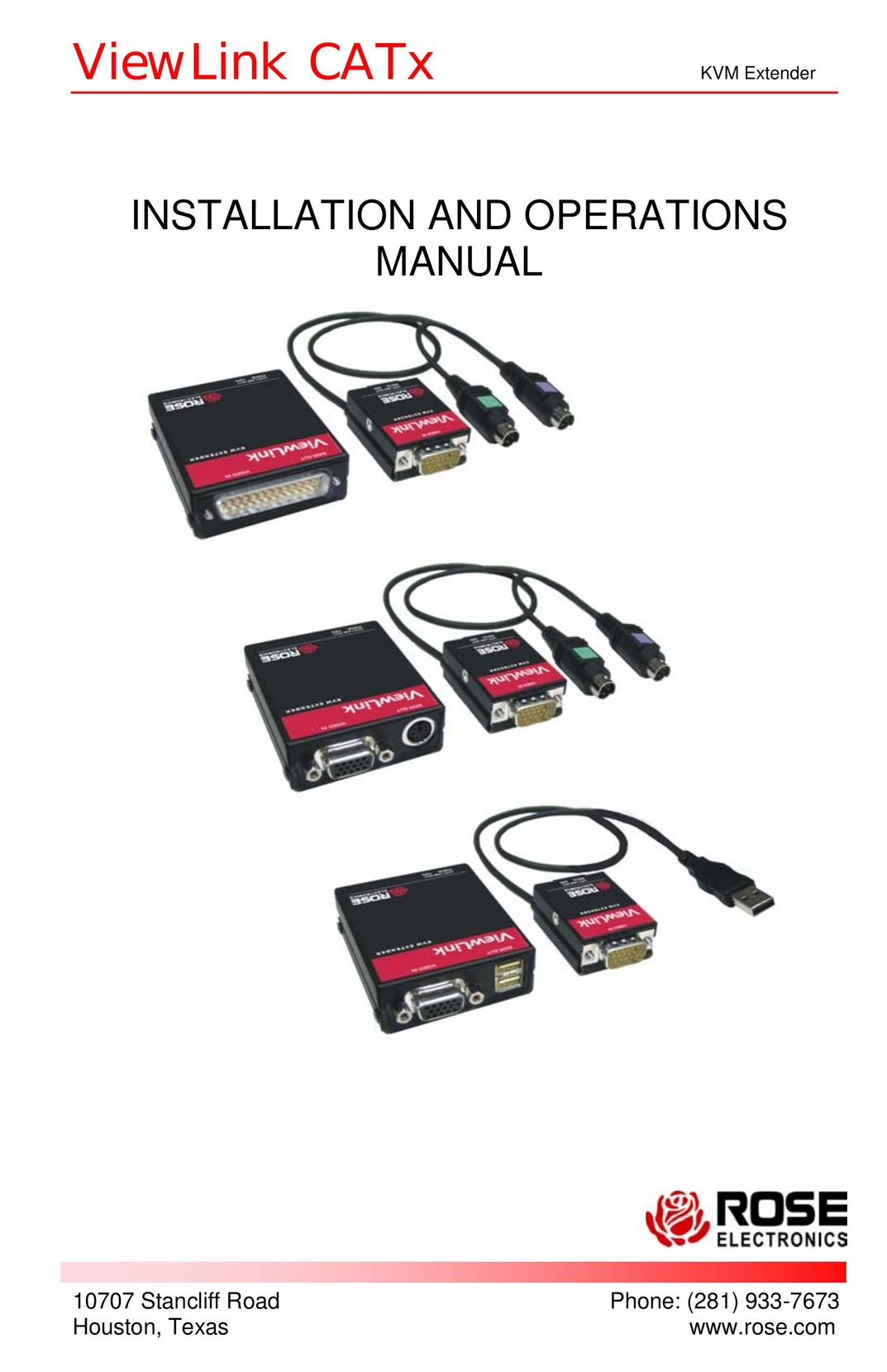 Rose electronic CATx Network Card User Manual