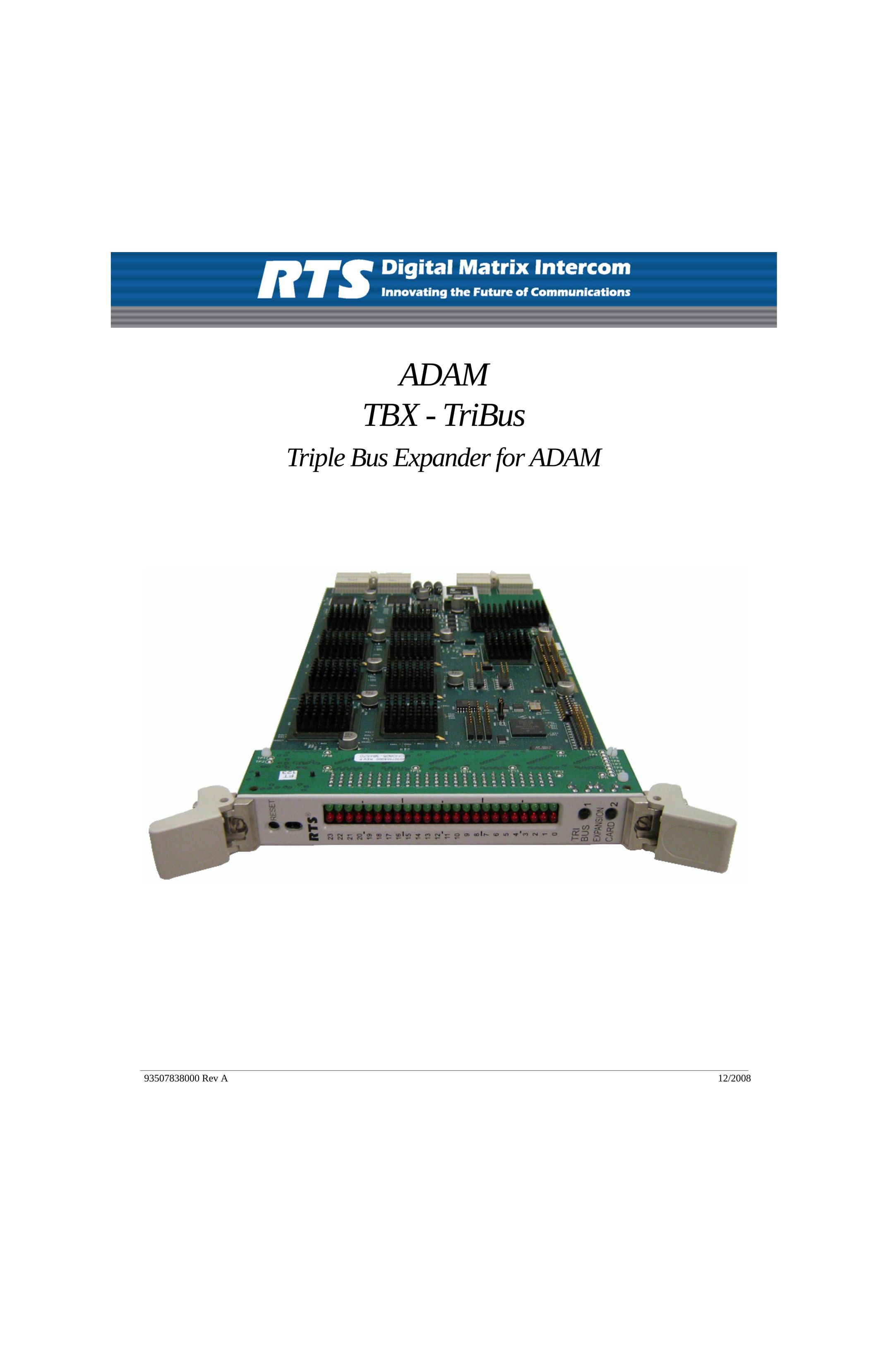 RTS ADAM Network Card User Manual